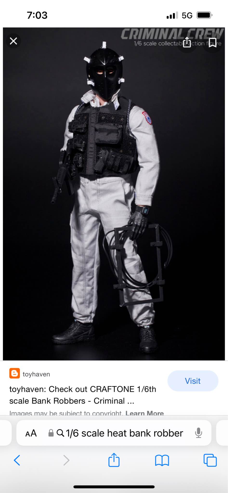 CRAFTONE 1/6 BANK ROBBERS Heat ヒート CRAFTONE 1/6 BANK ROBBERS
