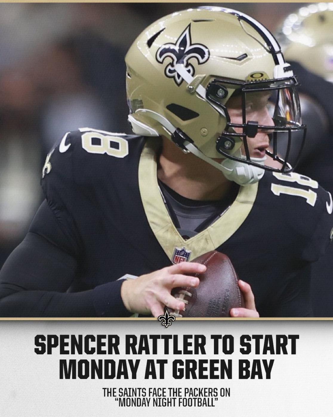 Adam Schefter - Saints announced QB Spencer Rattler will...