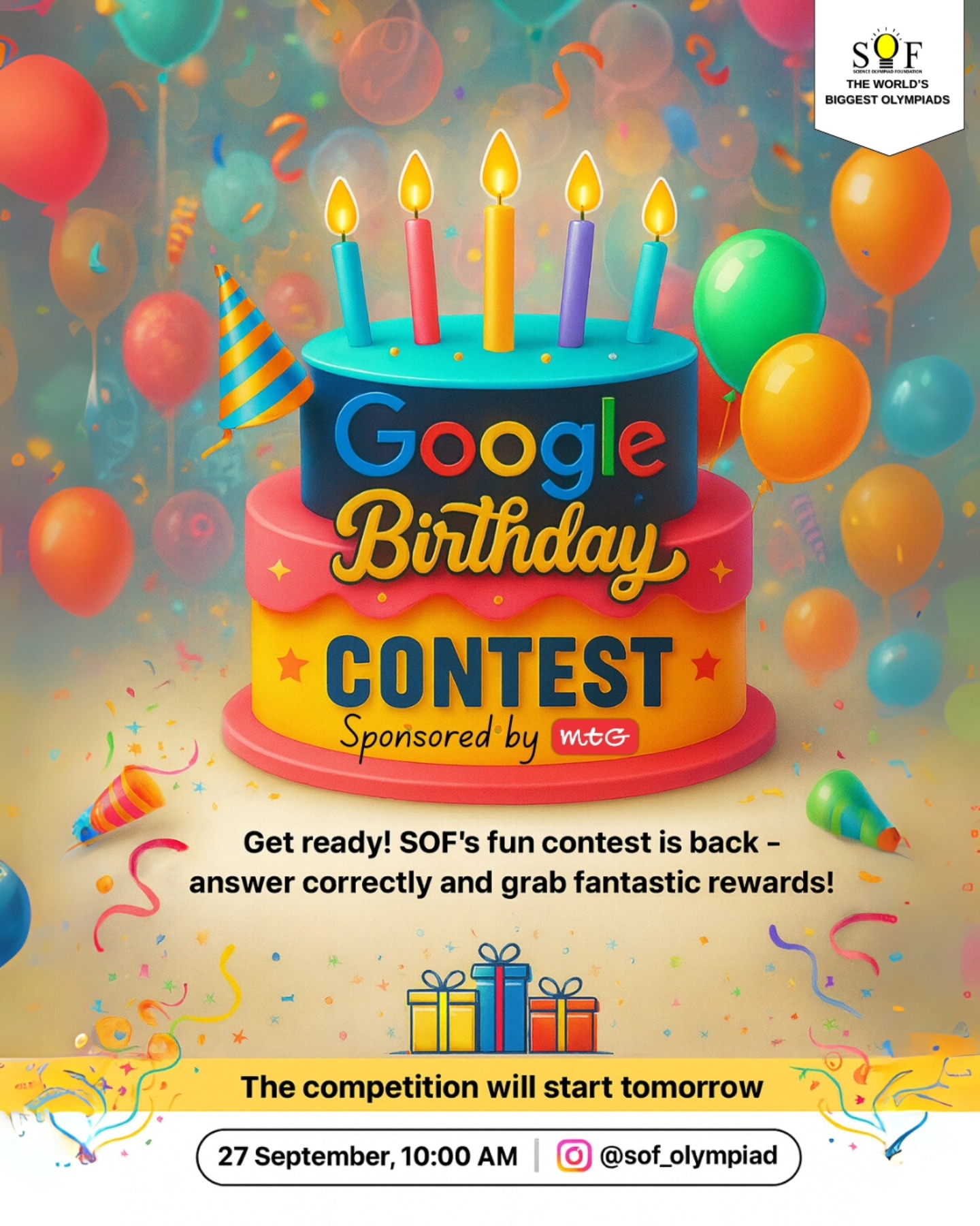 🎉 Get Ready to Celebrate... - Science Olympiad Foundation | Facebook