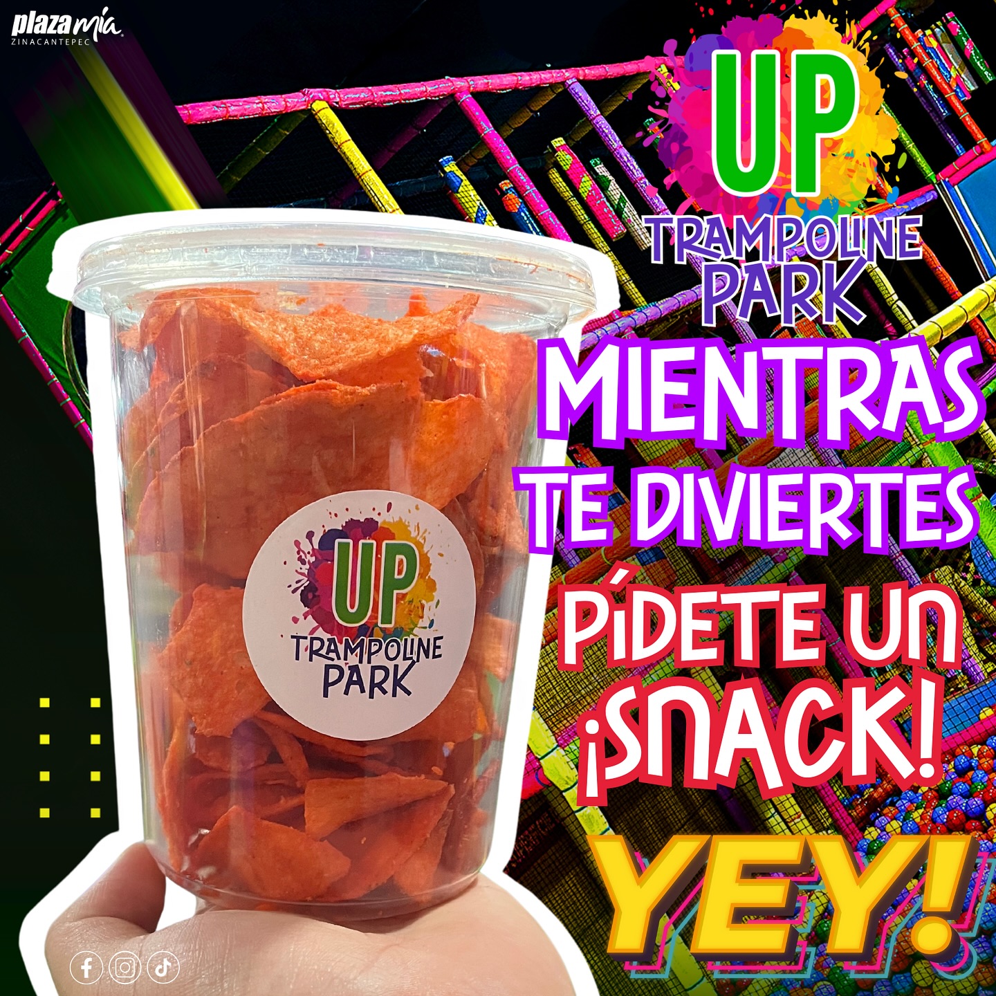 UP - ¿Conoces la variedad de Snacks que UP Trampoline Park tiene para ...