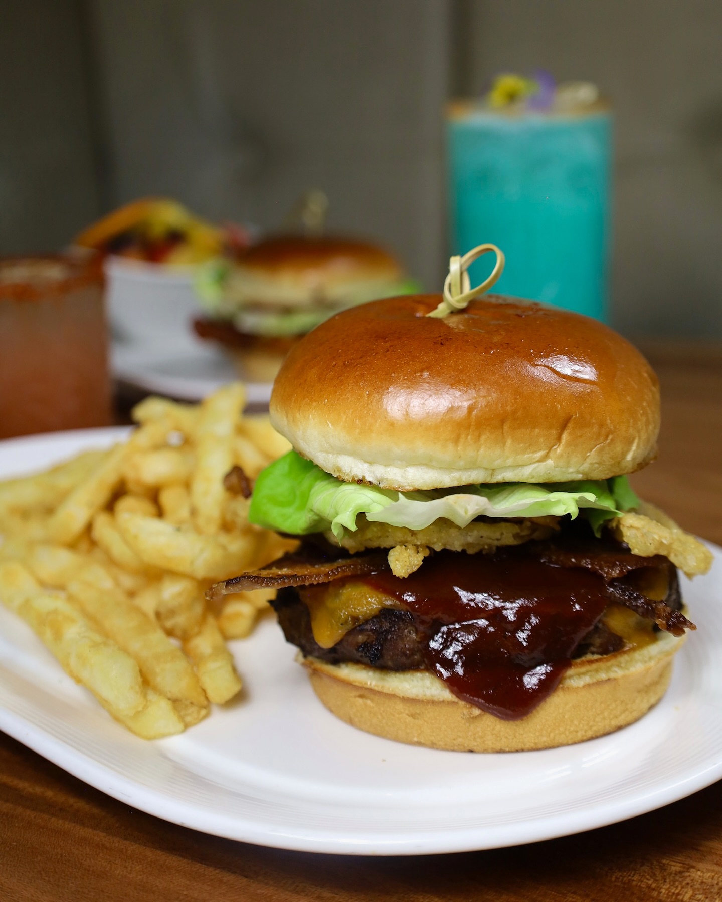 Clear Sky Cafe - Our BBQ Haystack Burger🤤 >>> #burger... | Facebook