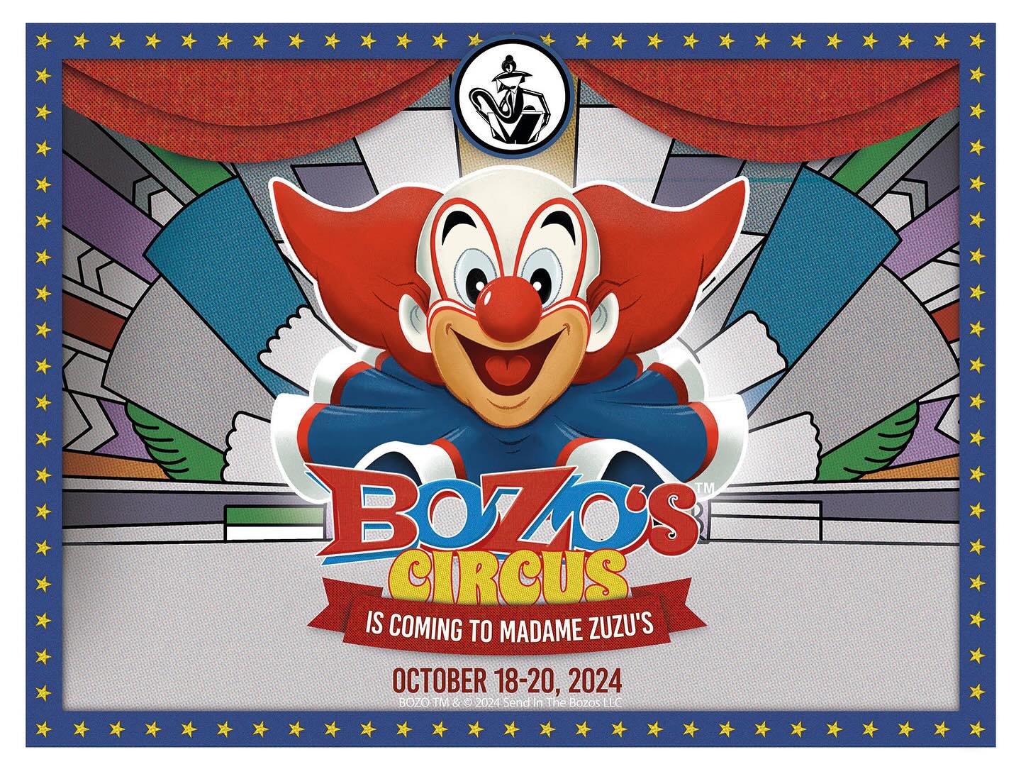 帽子 hhw ILL INN ZUJO CIRCUS Bozo's Circus at Madame Zuzu's Teahouse this weekend