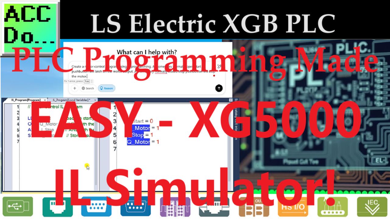 ACC Automation - PLC Programming Made EASY - XG5000 IL Simulator! https ...