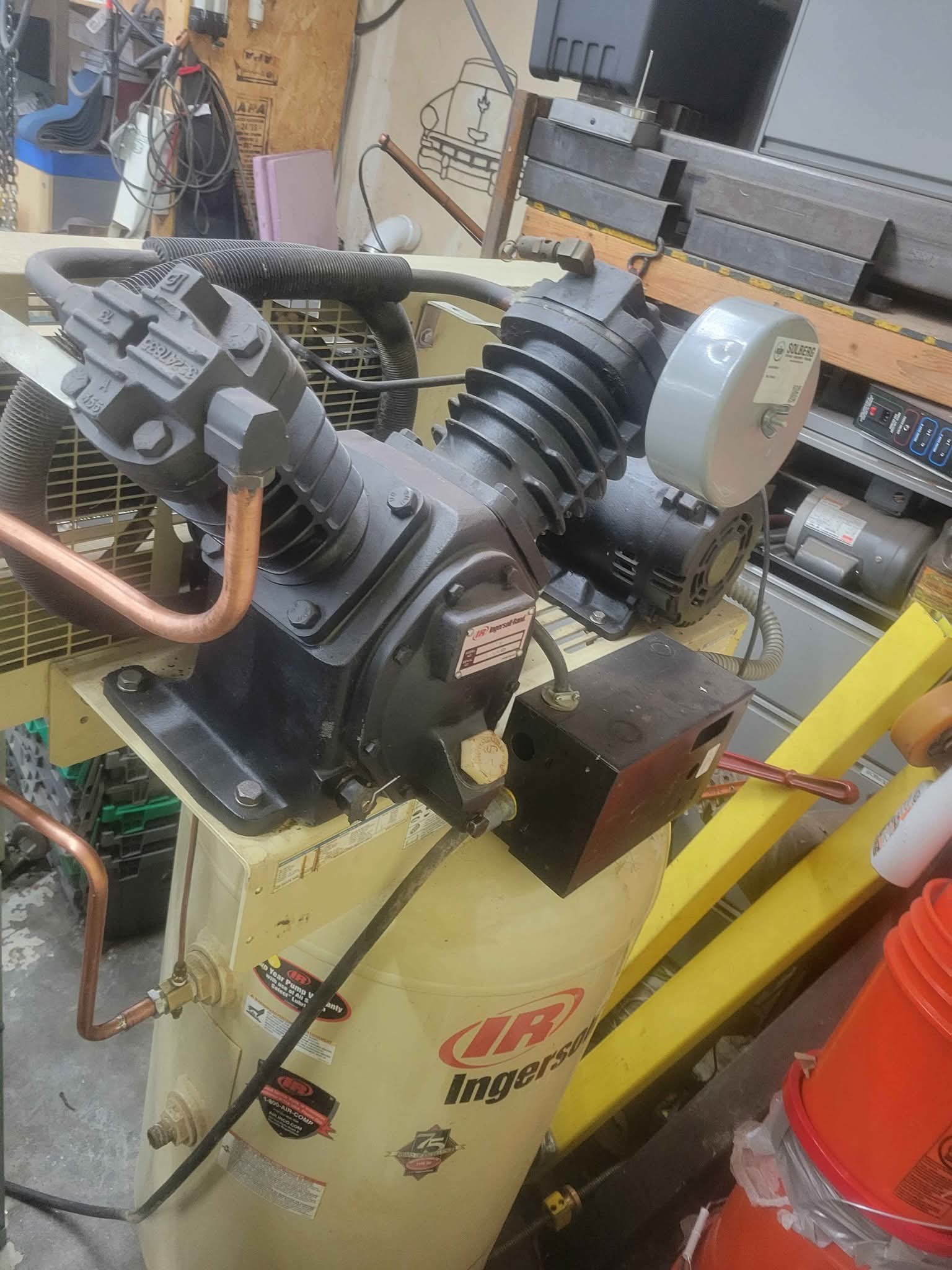 5 HP Replacement Air Compressor Pump Two-Cylinder Two-Stage 19 CFM Max