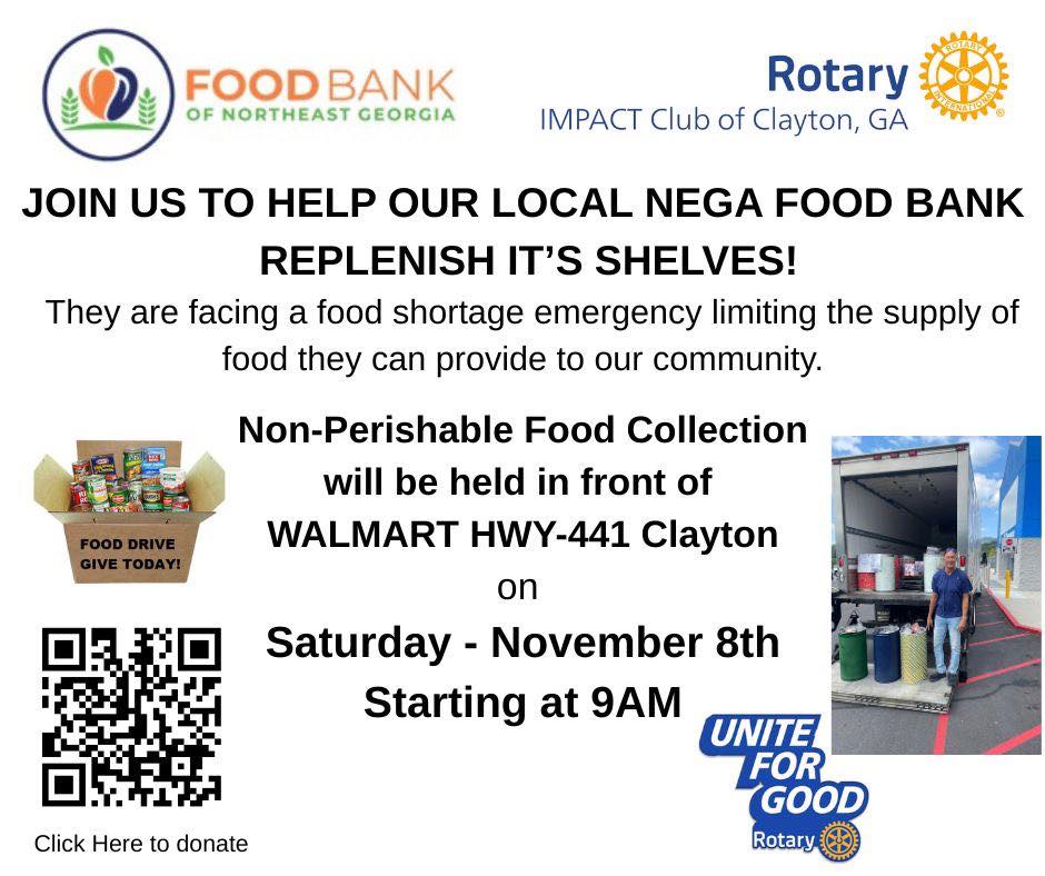 Rotary - 🚨 Urgent Call to Help! 🚨 Our Food Bank of Northeast Georgia is ...