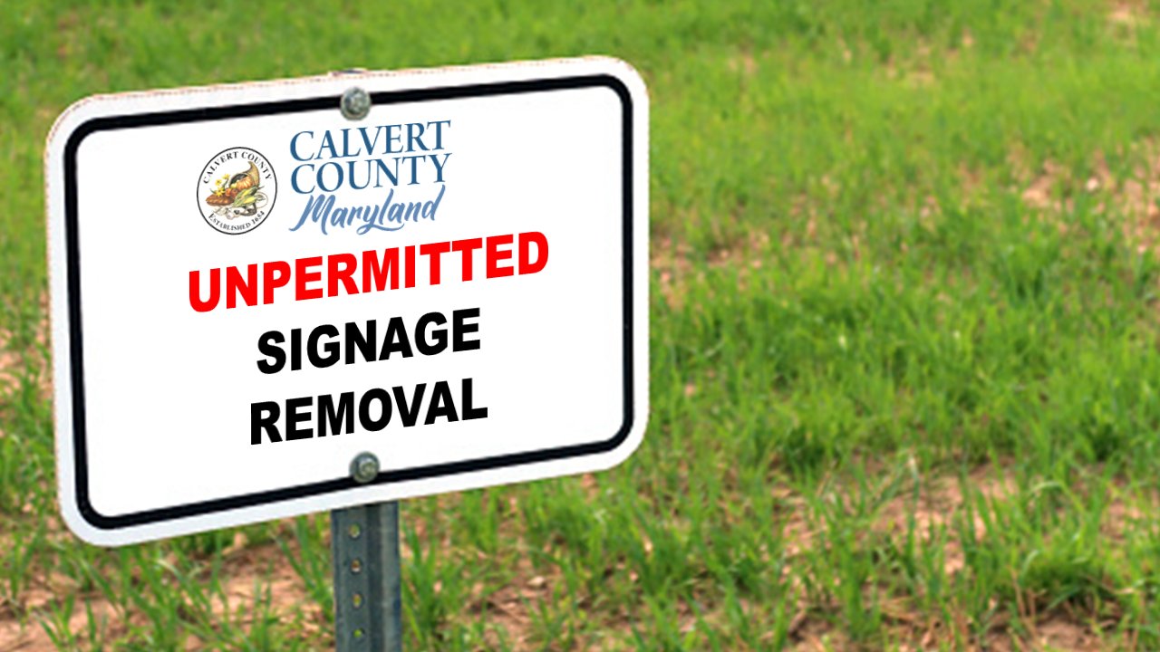 Calvert - Signs placed inappropriately along public rights-of-way pose ...