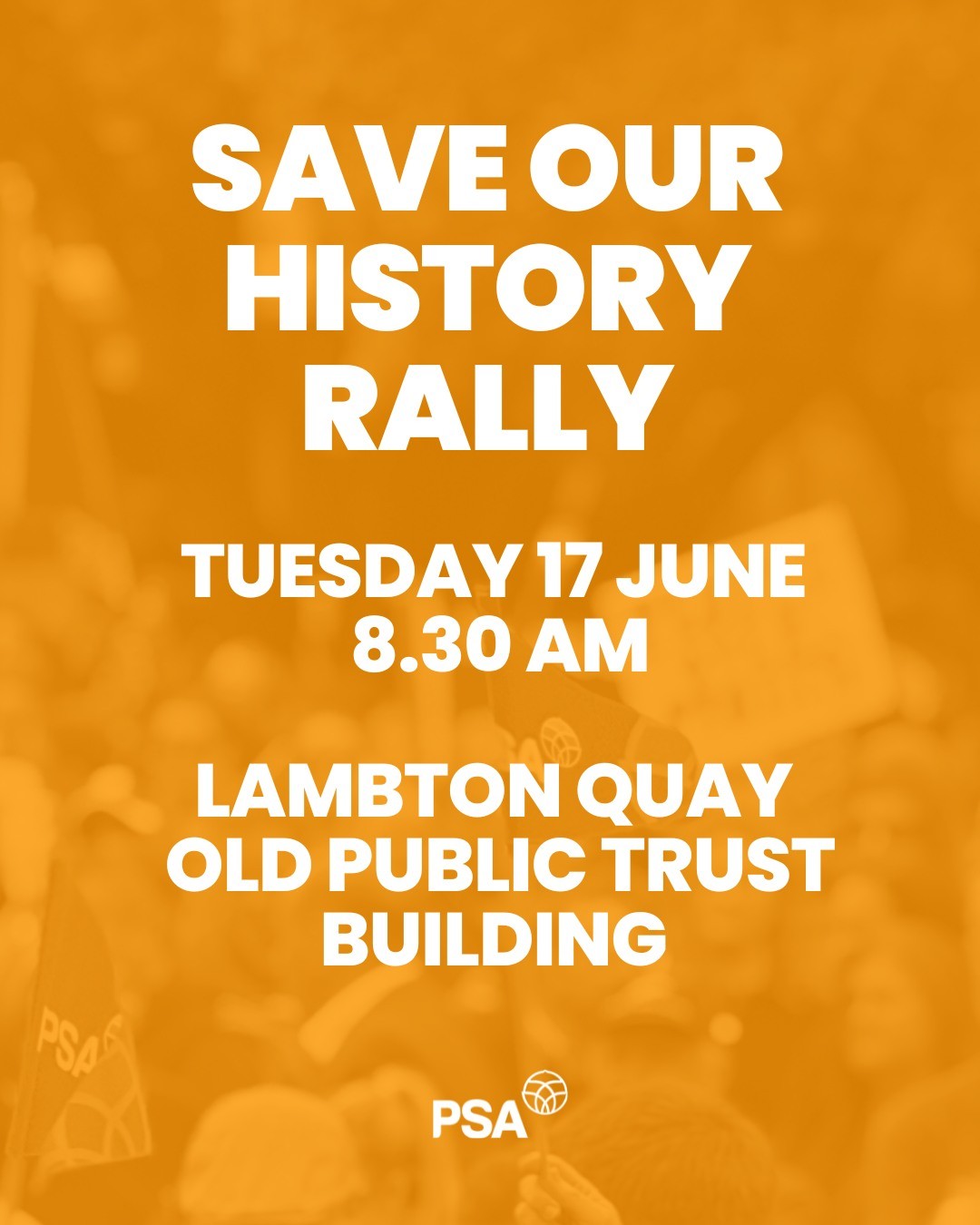 ‼️SAVE OUR HISTORY RALLY ‼️... - Public Service Association | Facebook