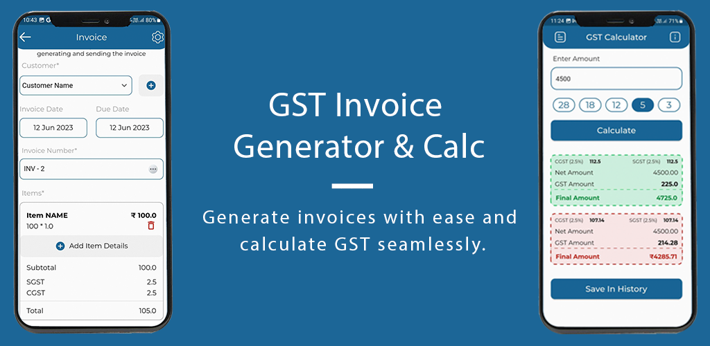GST Invoice Generator & Calc
