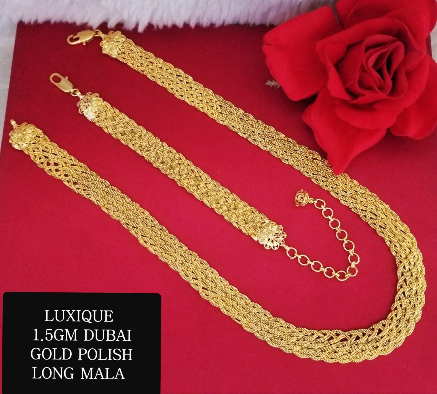 LuxiQue - 💢💢 DUBAI 1.5 GRAM GOLD POLISH BENI CHAIN...
