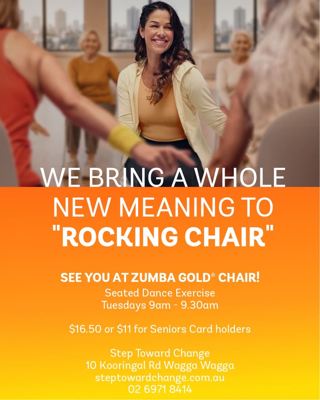 Join us for Zumba Gold Chair on Tuesday at 9am!