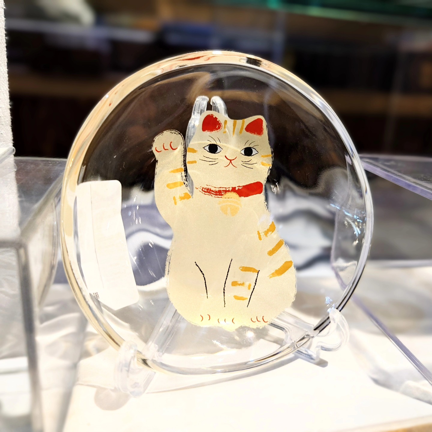 🐱招き猫🐱 これぞまさしく、The！招き猫！！！ の ガラスの置物入荷