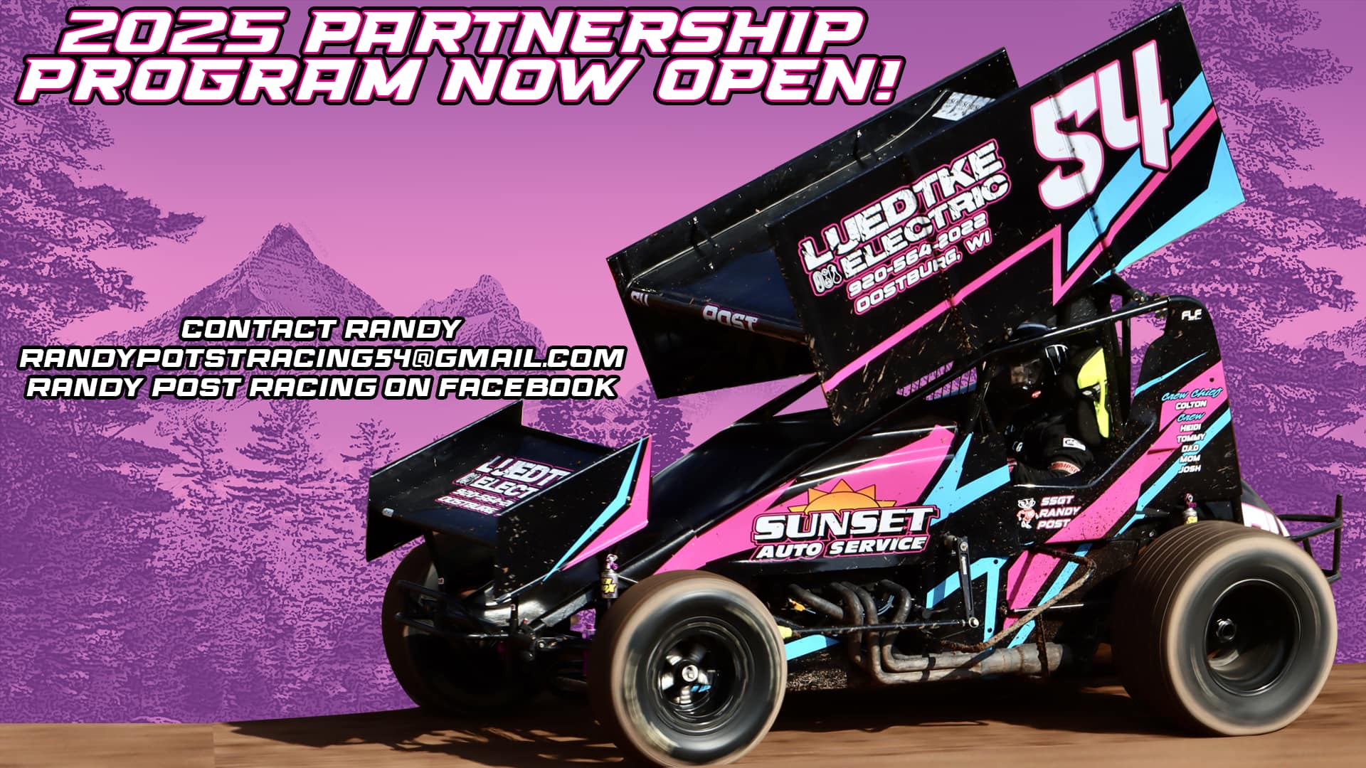 Our partnership program for 2025... - Randy Post Racing #54 | Facebook