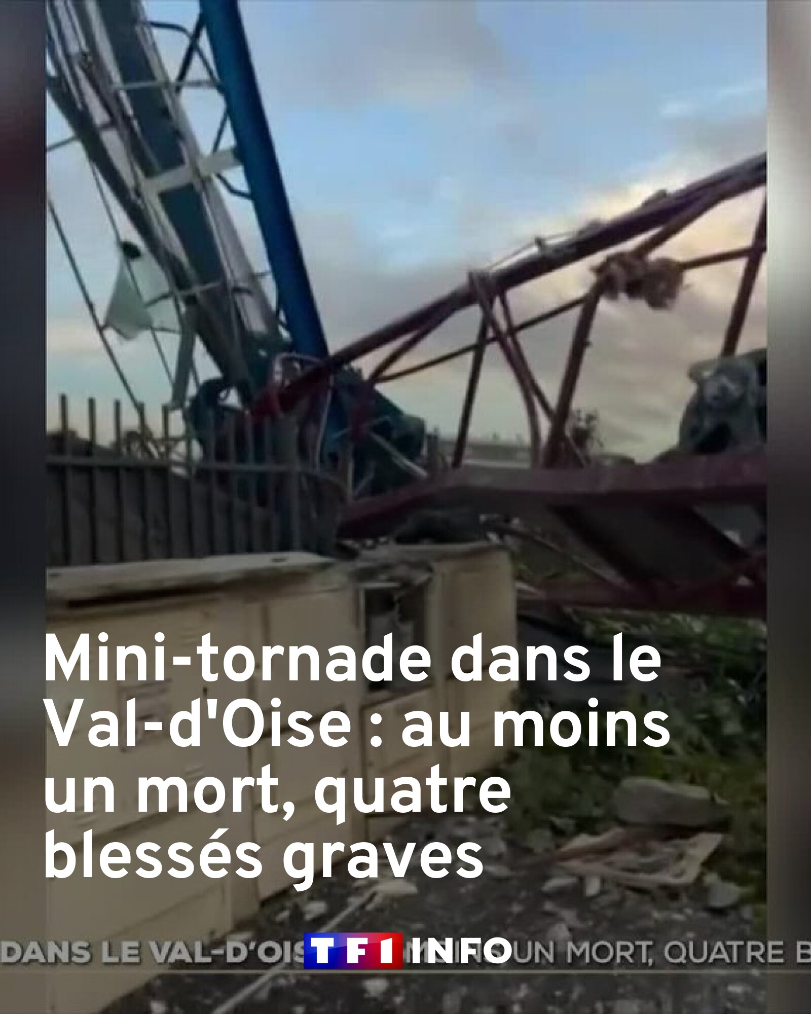 TF1 INFO - Mini-tornade dans le Val-d'Oise : au moins un... | Facebook