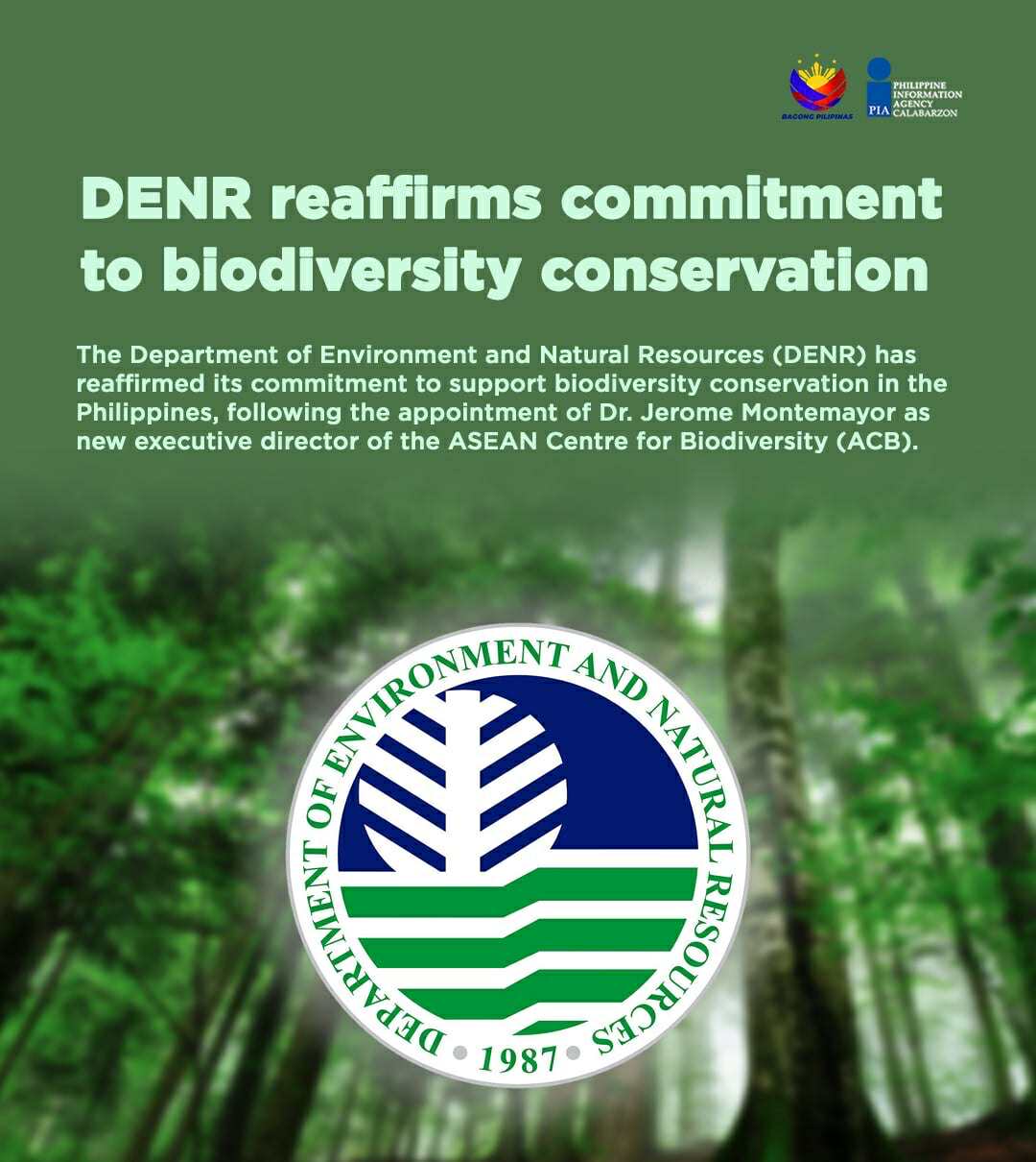 PIA - The Department of Environment and Natural Resources (DENR) has ...
