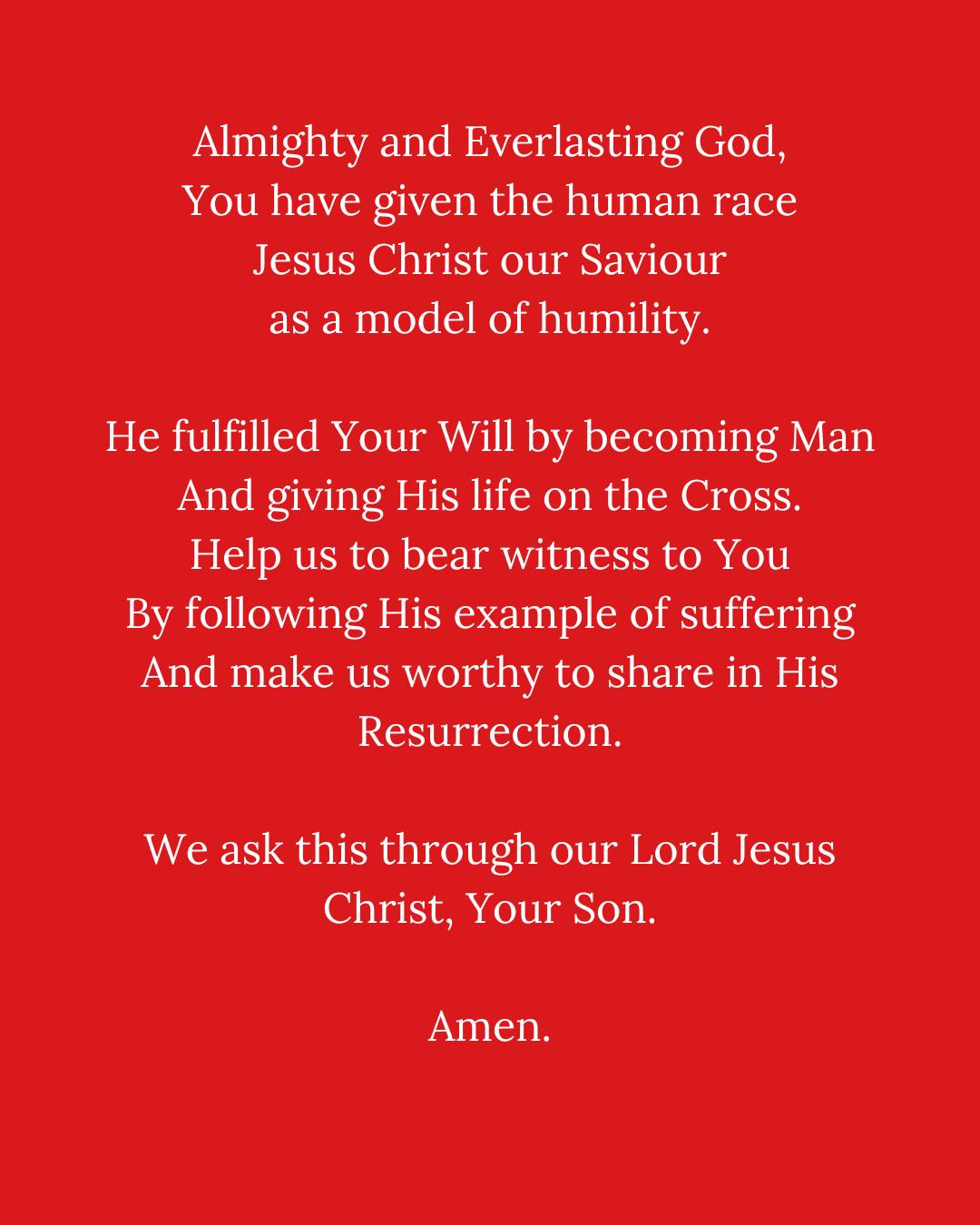 Redemptorist Publications - A Lenten Prayer 🙏 Let us pray. By @catholic ...