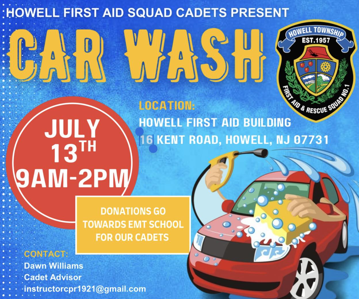 🚨🚗 IT’S... - Howell Township First Aid and Rescue Squad #1 | Facebook
