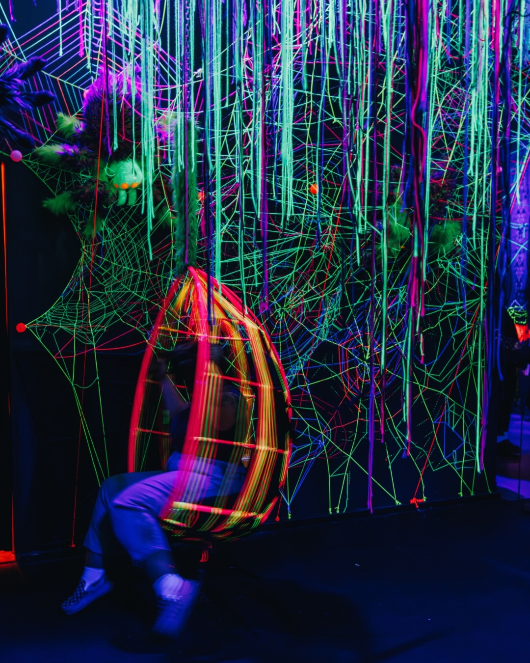 Lose yourself in a web of neon landscapes 🌈🕷️🕸️ 📍 Otherworld