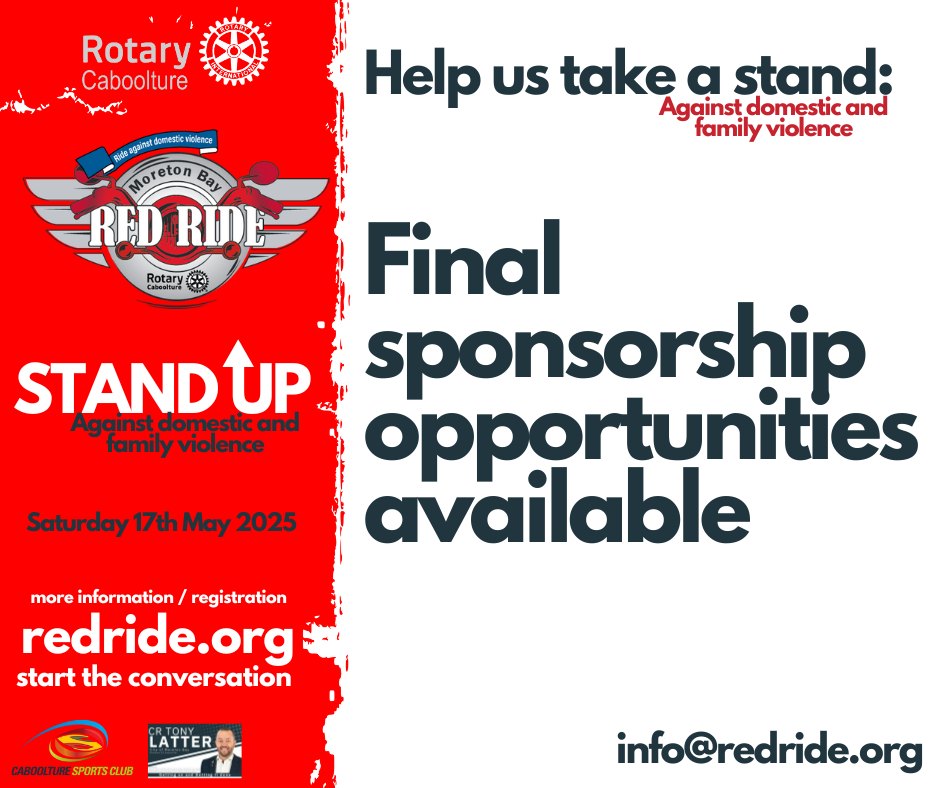 Councillor Tony Latter - 🚨 Become a Sponsor for Red Ride 2025! 🚨 Red ...