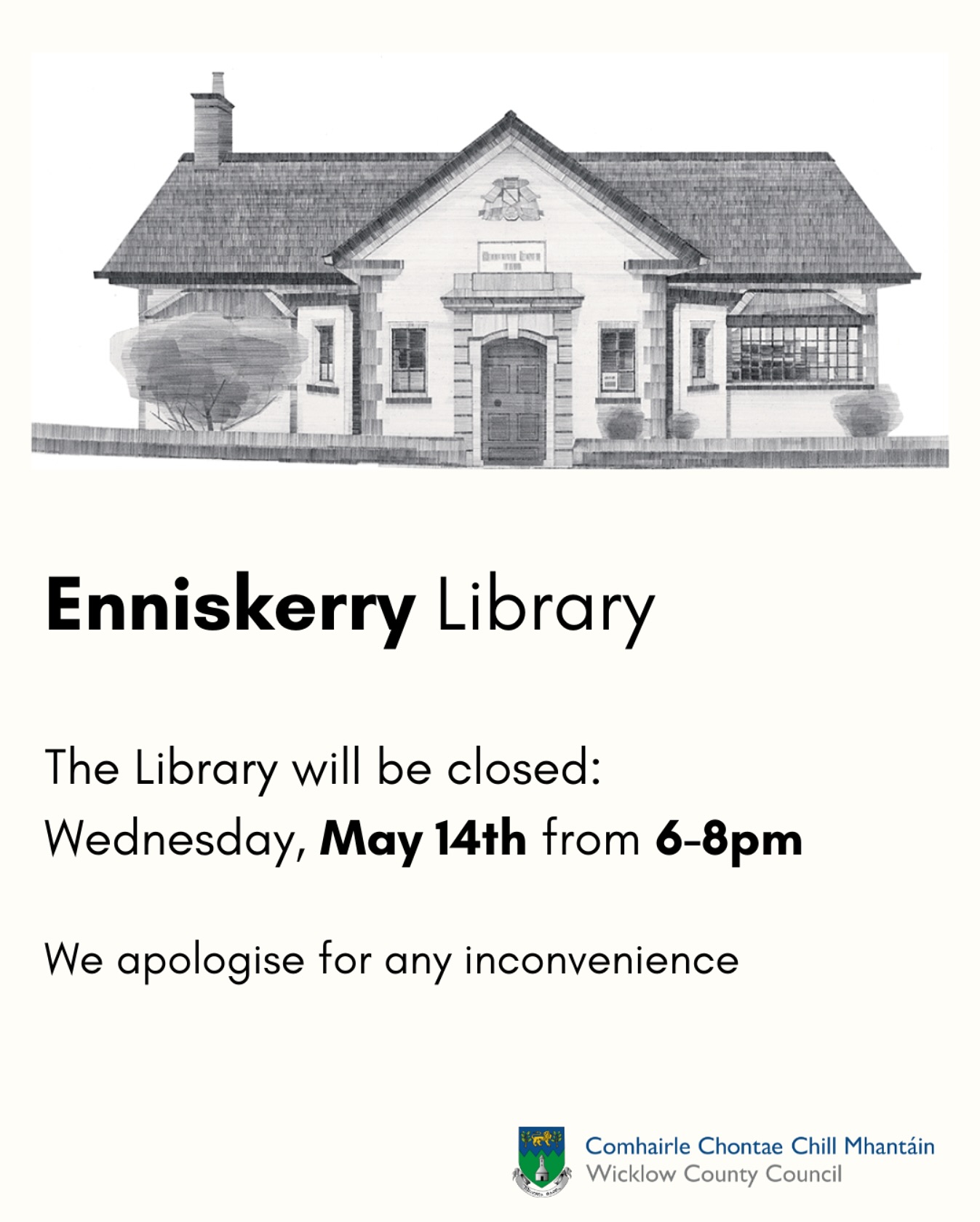 Wicklow - Temporary Closure Notice – Enniskerry Library Enniskerry ...