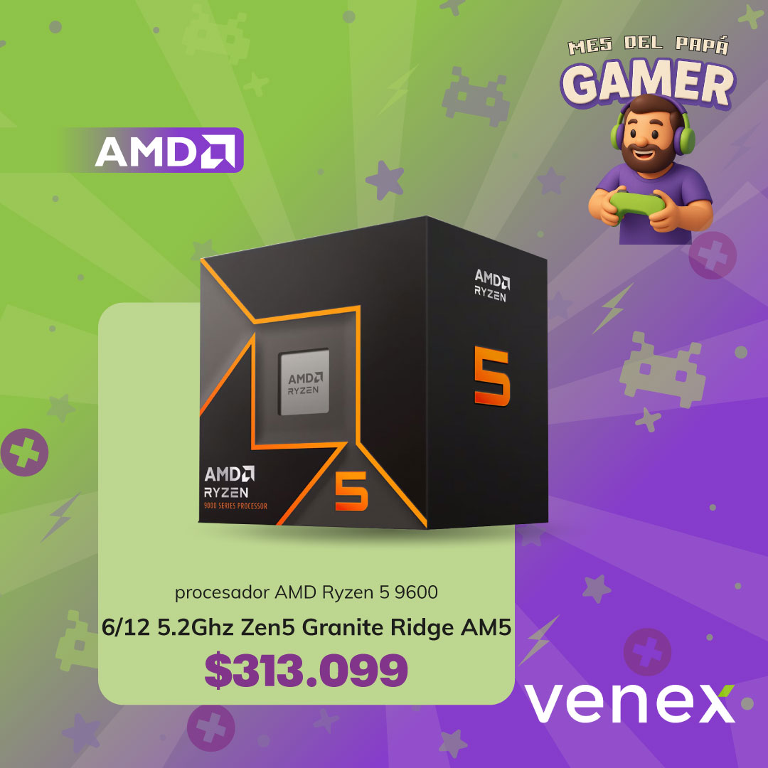 Venex - 🔥 Dale un upgrade real a tu PC con el AMD Ryzen 5 9600: 6 ...