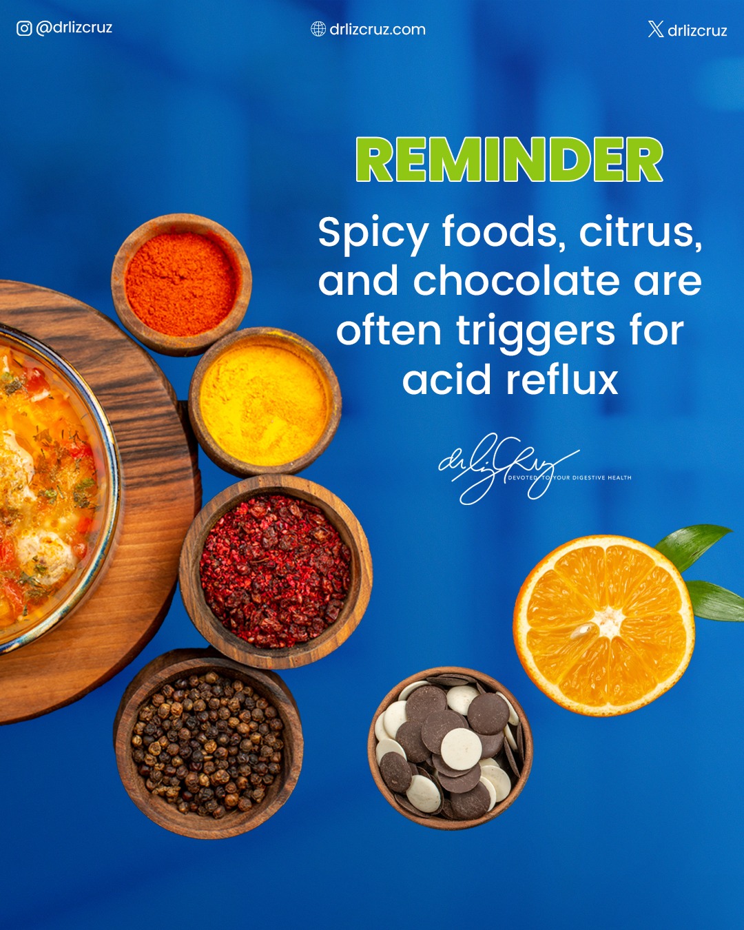 Picture of Dr. - 🌶️🍋 Know Your Triggers 🍫☕ Did you know that certain foods can ...