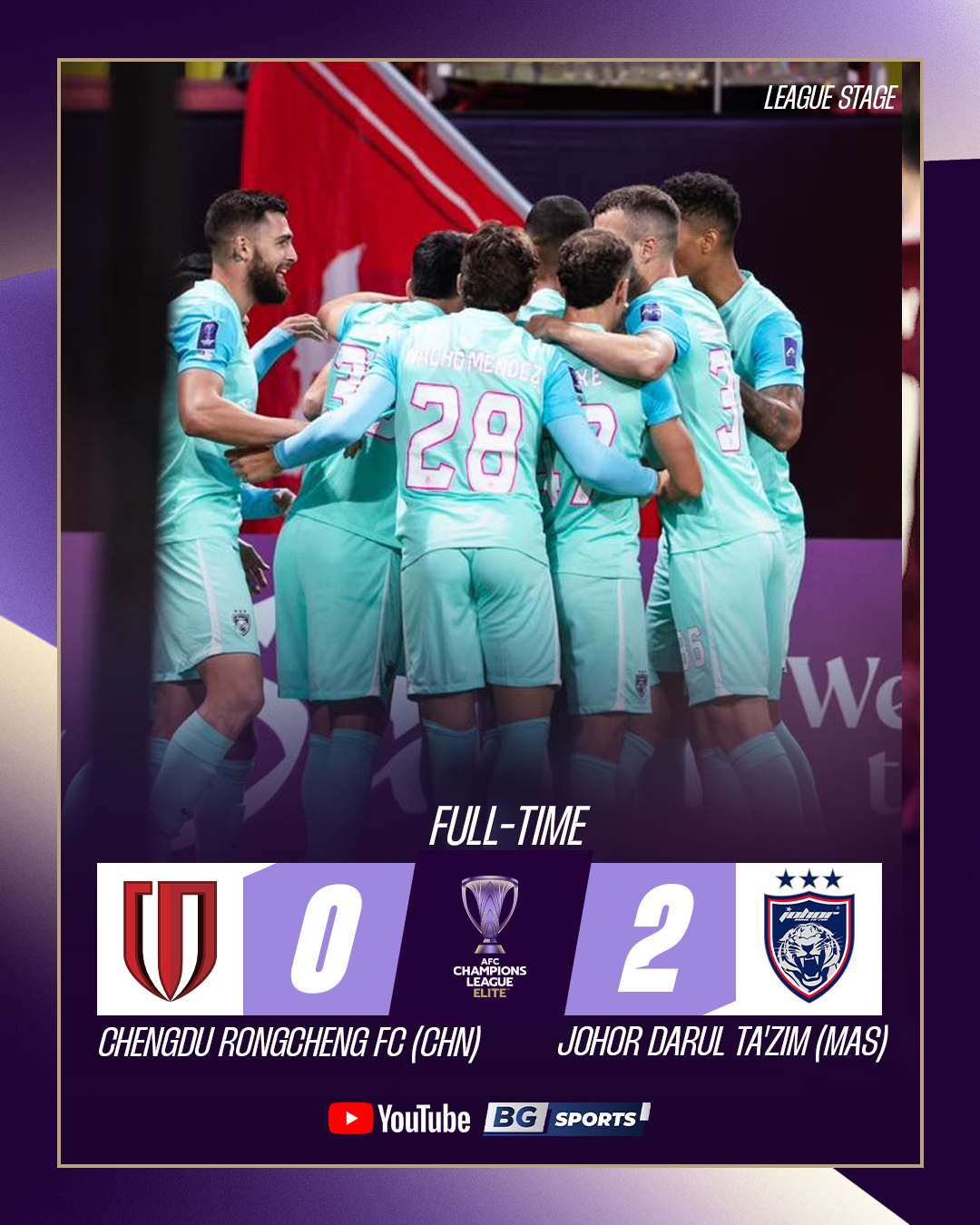 BG Sports - FULL TIME : AFC Champions League ELITE 2025/26... | Facebook