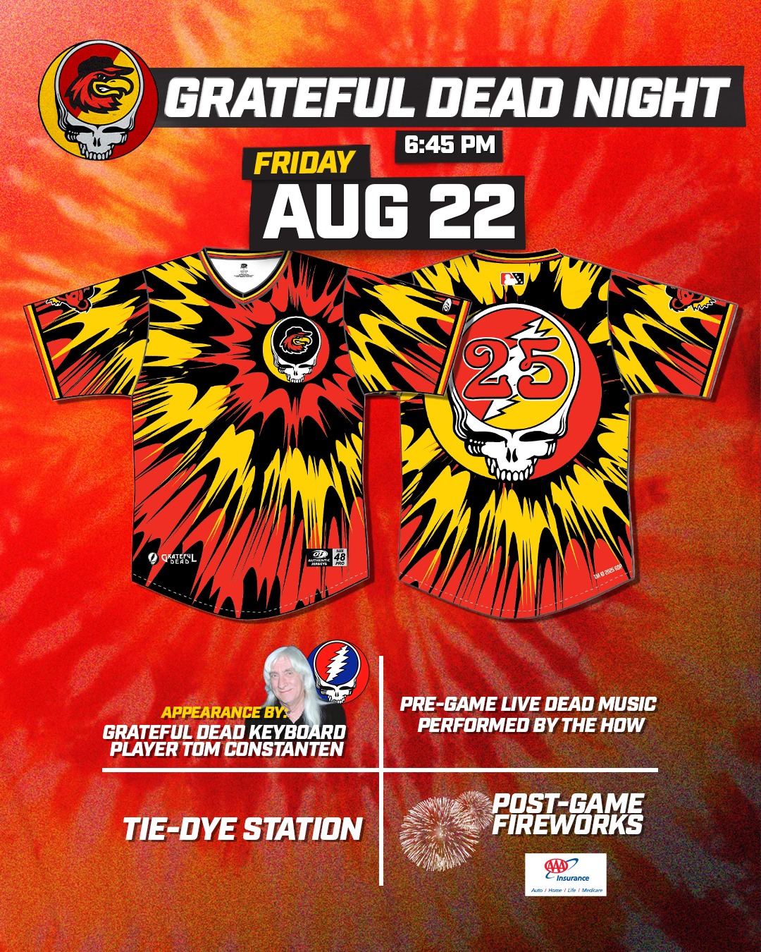 Rochester - 🌹⚡ FRIDAY, AUGUST 22 – GRATEFUL DEAD NIGHT ⚡🌹 🎶 Tie-dye ...