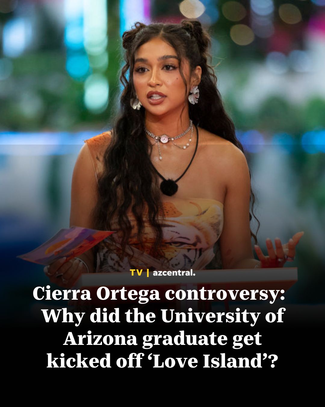 cierra love island blue dress Ortega abruptly left the villa on the July 6 episode of 