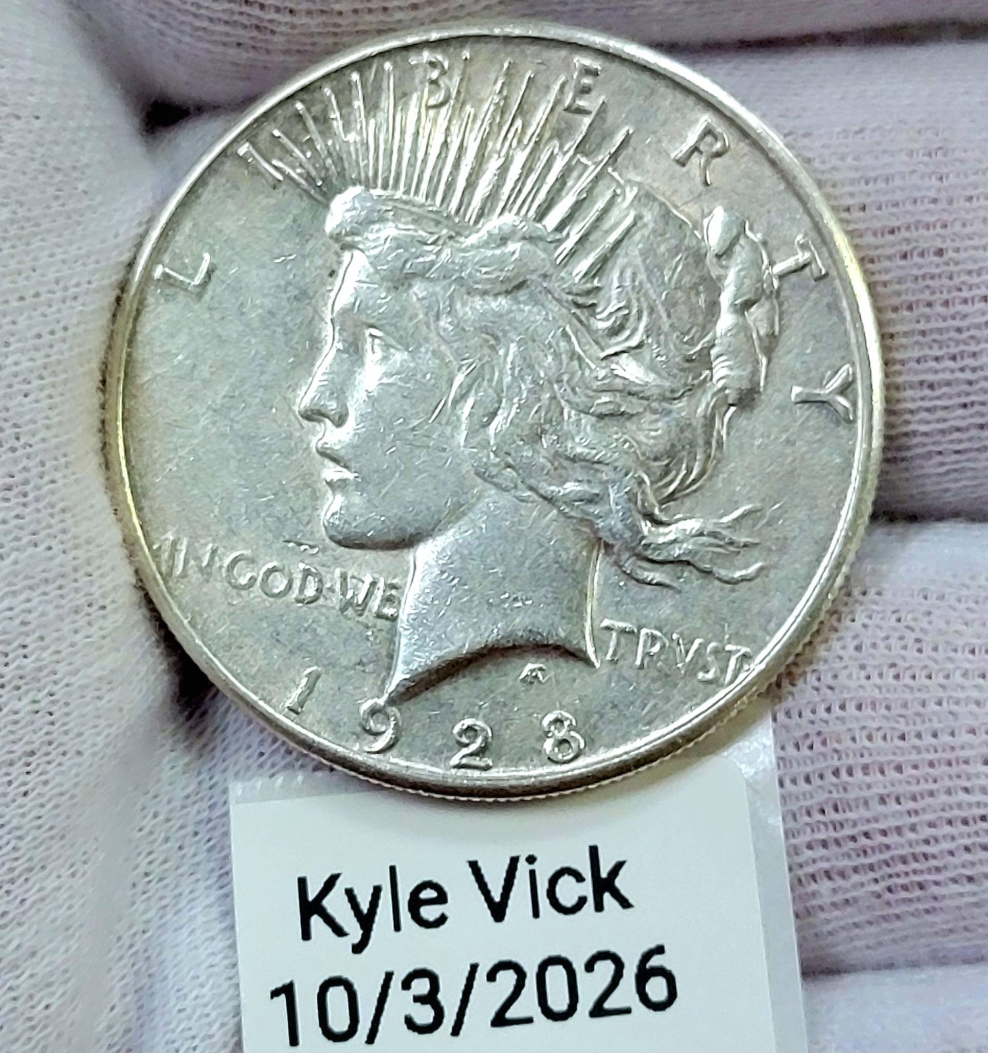 1928-S Peace Dollar for Auction - VF Condition