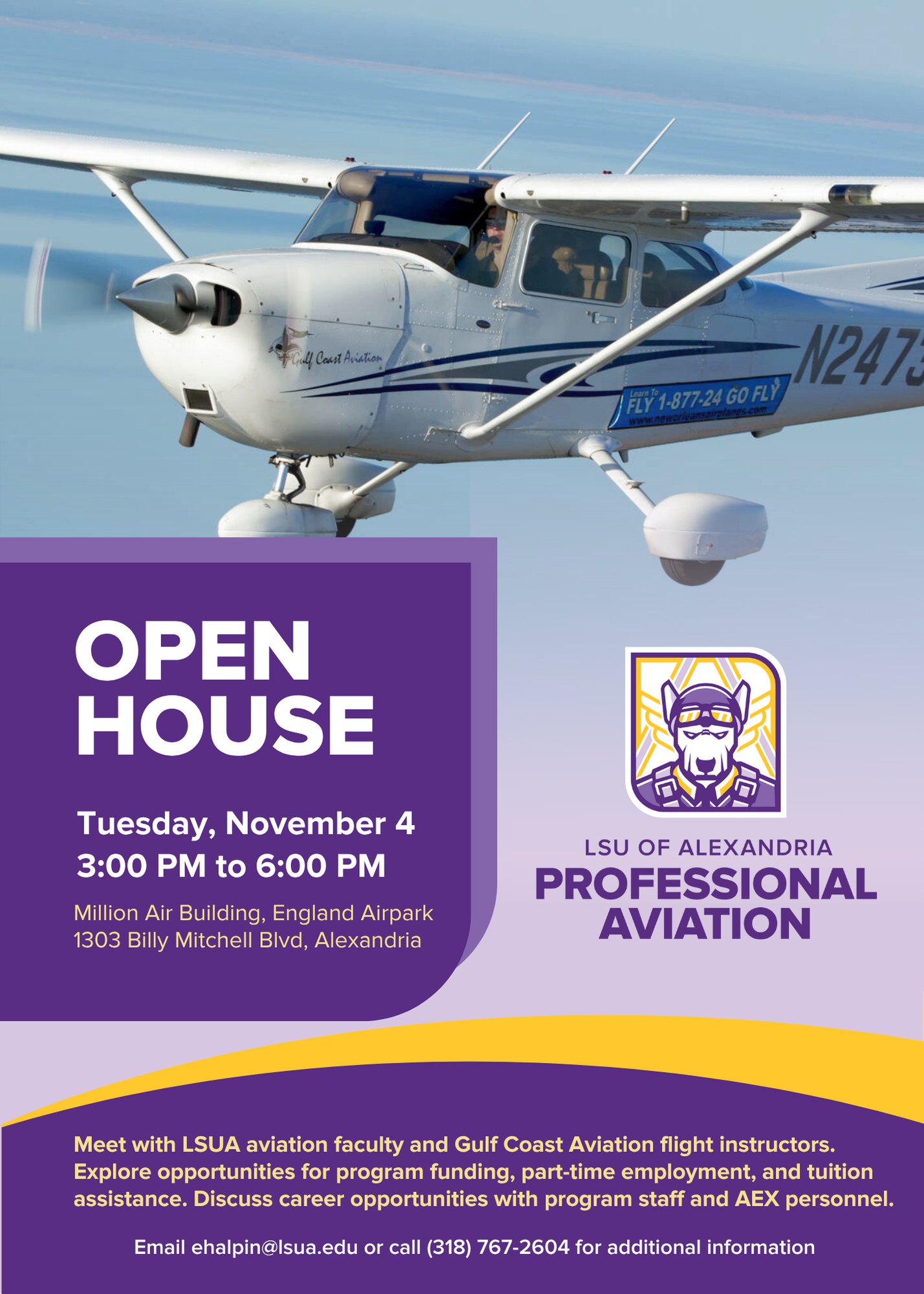 LSUA Professional Aviation | Alexandria LA