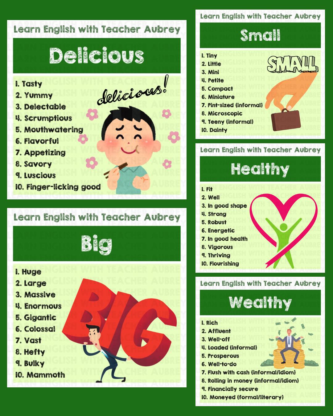 Learn English with Teacher Aubrey - Explore Alternative Descriptions 📝 ...