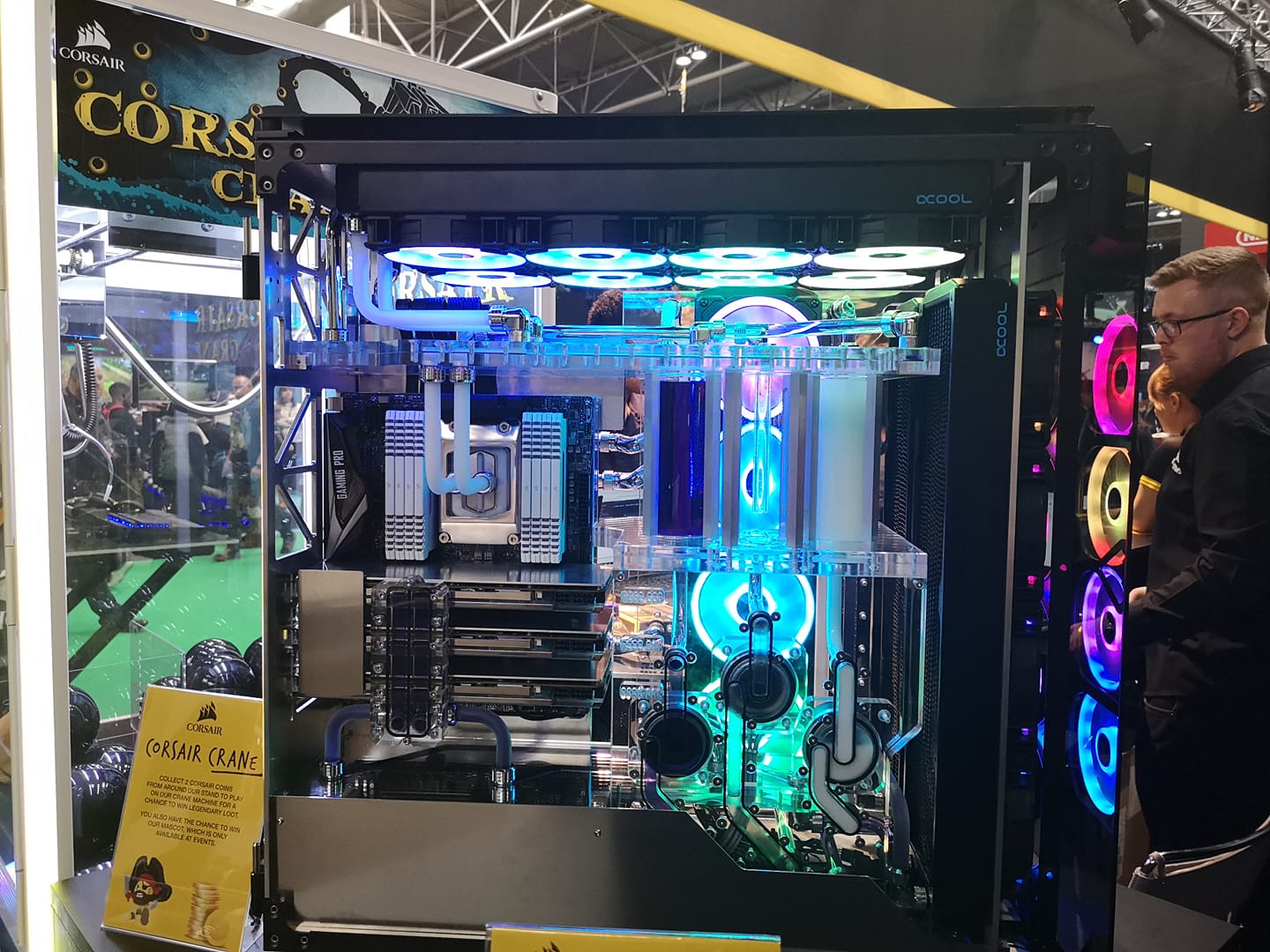 Alphacool - This BEAST of a 1000D is on the Corsair stand at Insomnia ...
