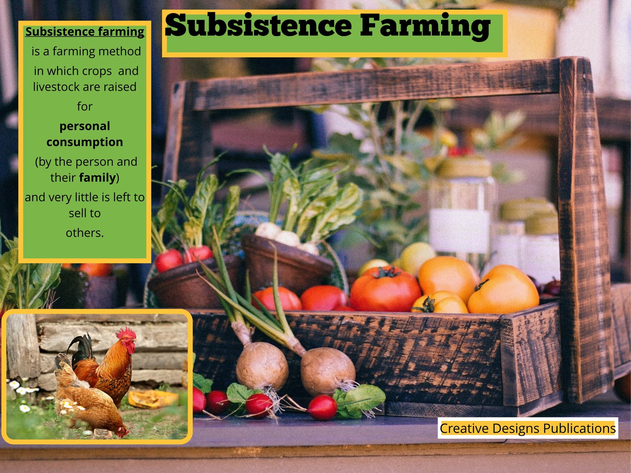 # 56 Subsistence Farming - Creative Designs Publications 242 | Facebook
