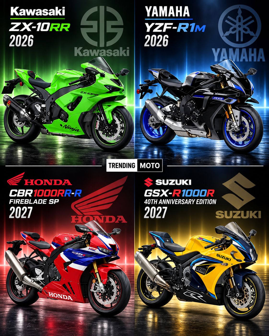 🇯🇵 The Big 4 Are Here! Which Japanese Superbike Is Your Dream