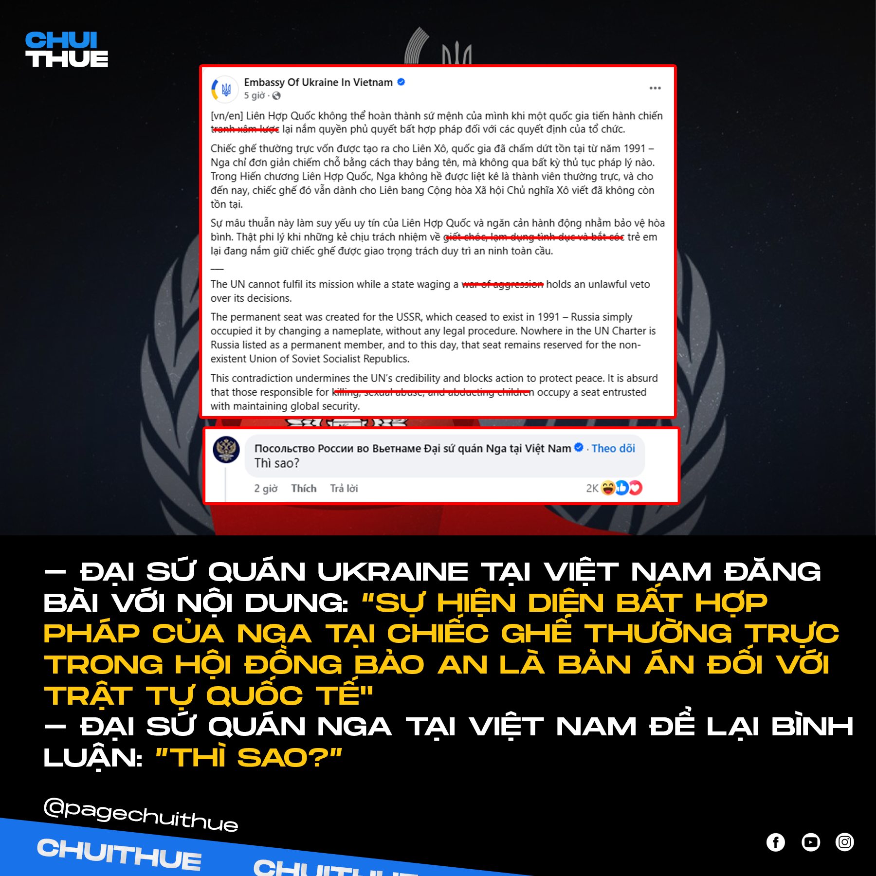Chửi Thuê - Ngắn gọn, súc tích: Đại sứ quán Nga đã xem và... | Facebook
