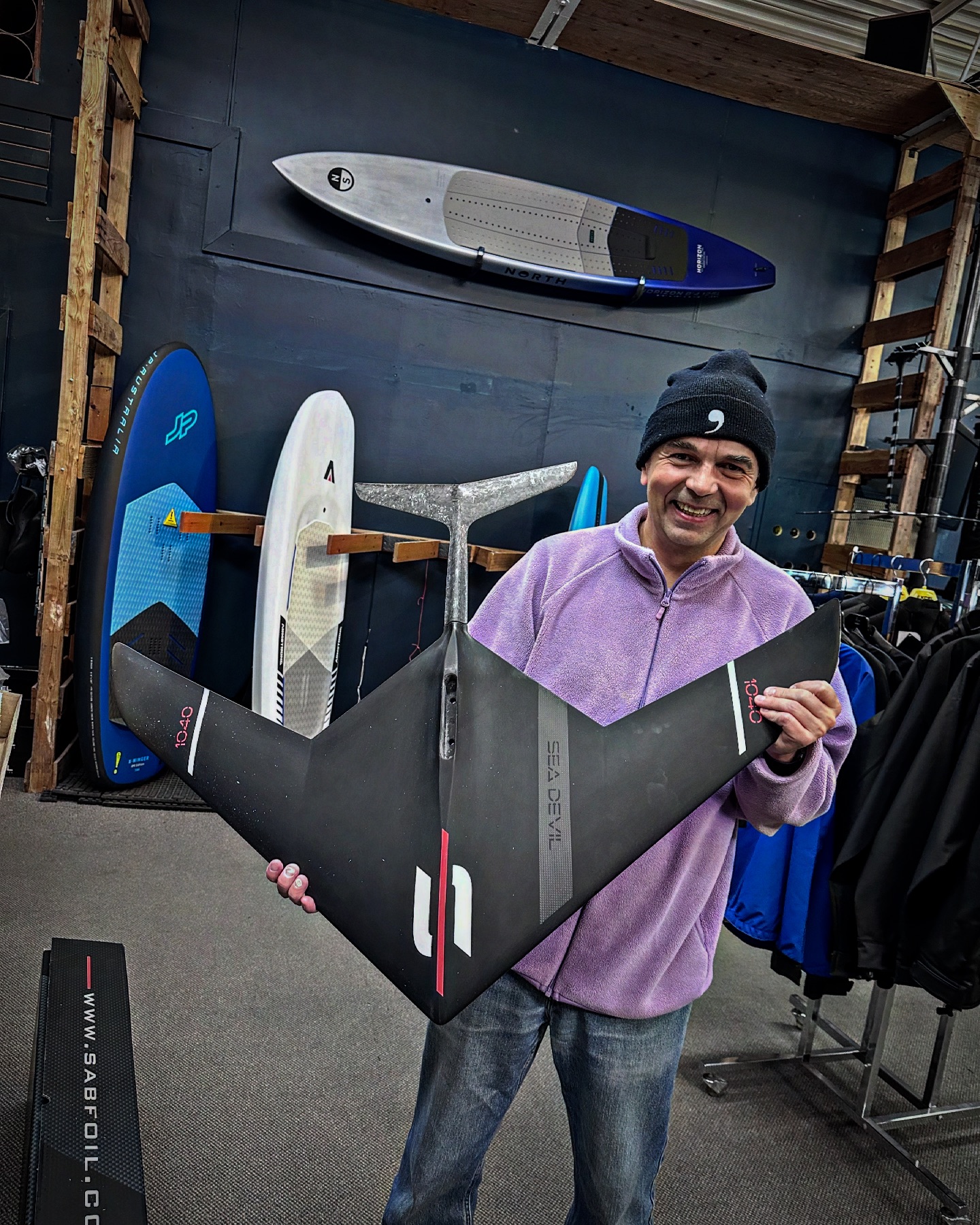 Sabfoil Sea Devil 1040 foil board at Silent Sports