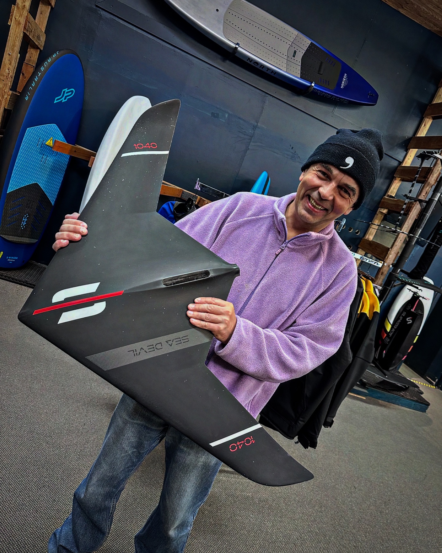 Sabfoil Sea Devil 1040 foil board at Silent Sports