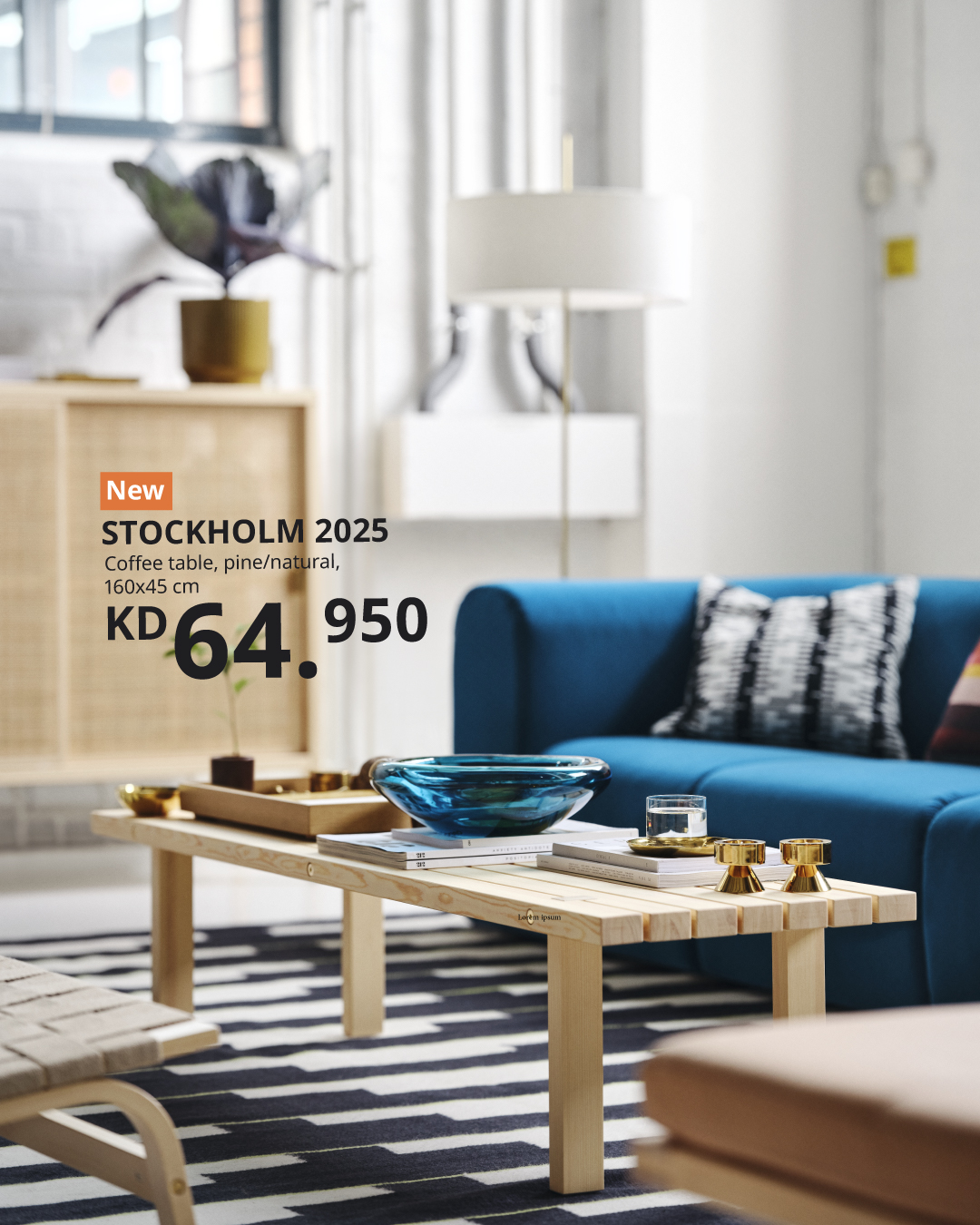 Elevate your space with the STOCKHOLM coffee tables. Modern design