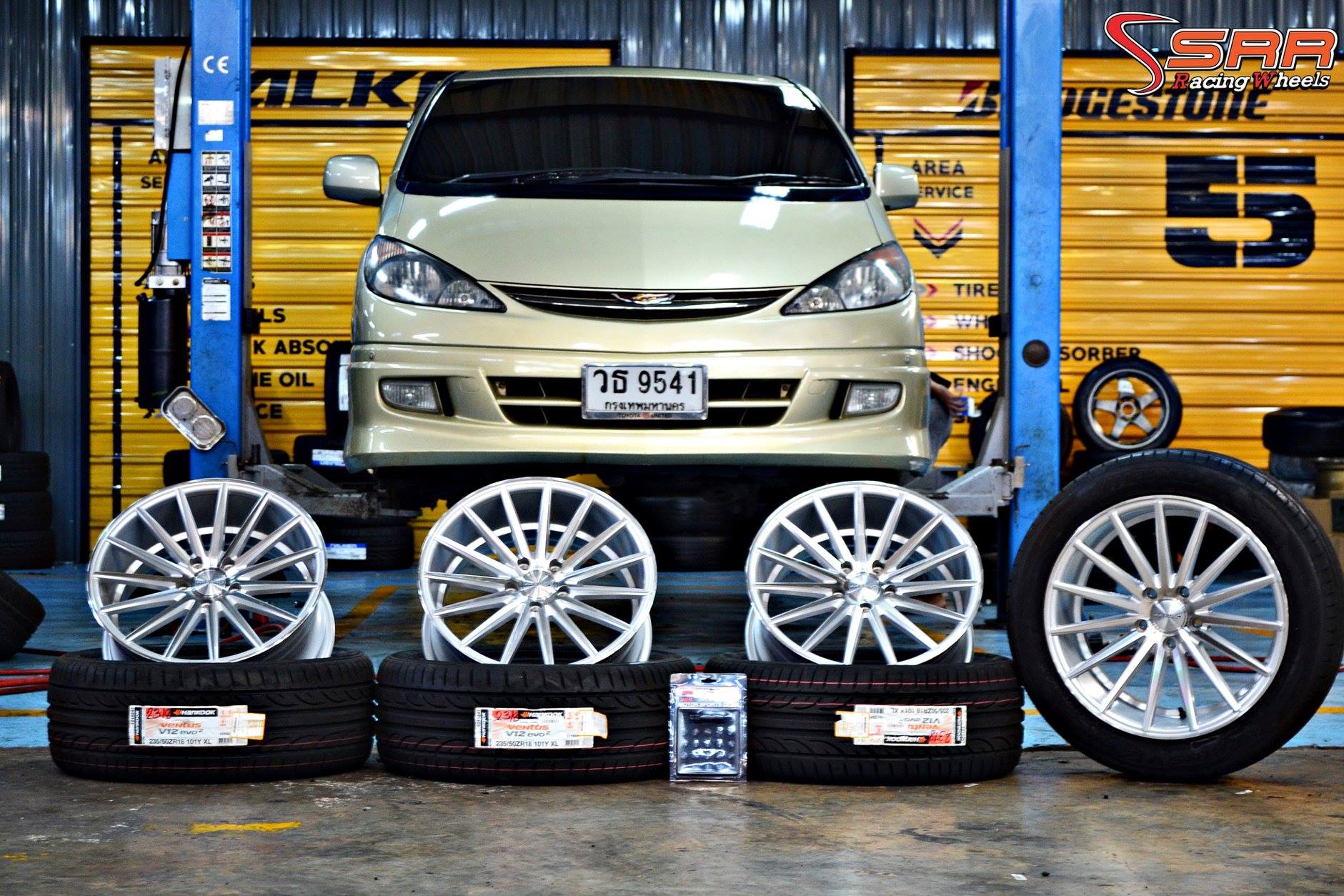 TOYOTA ESTIMA ติดตั้งเปลี่ยนล้อใหม่ Style VIP. ขอบ18