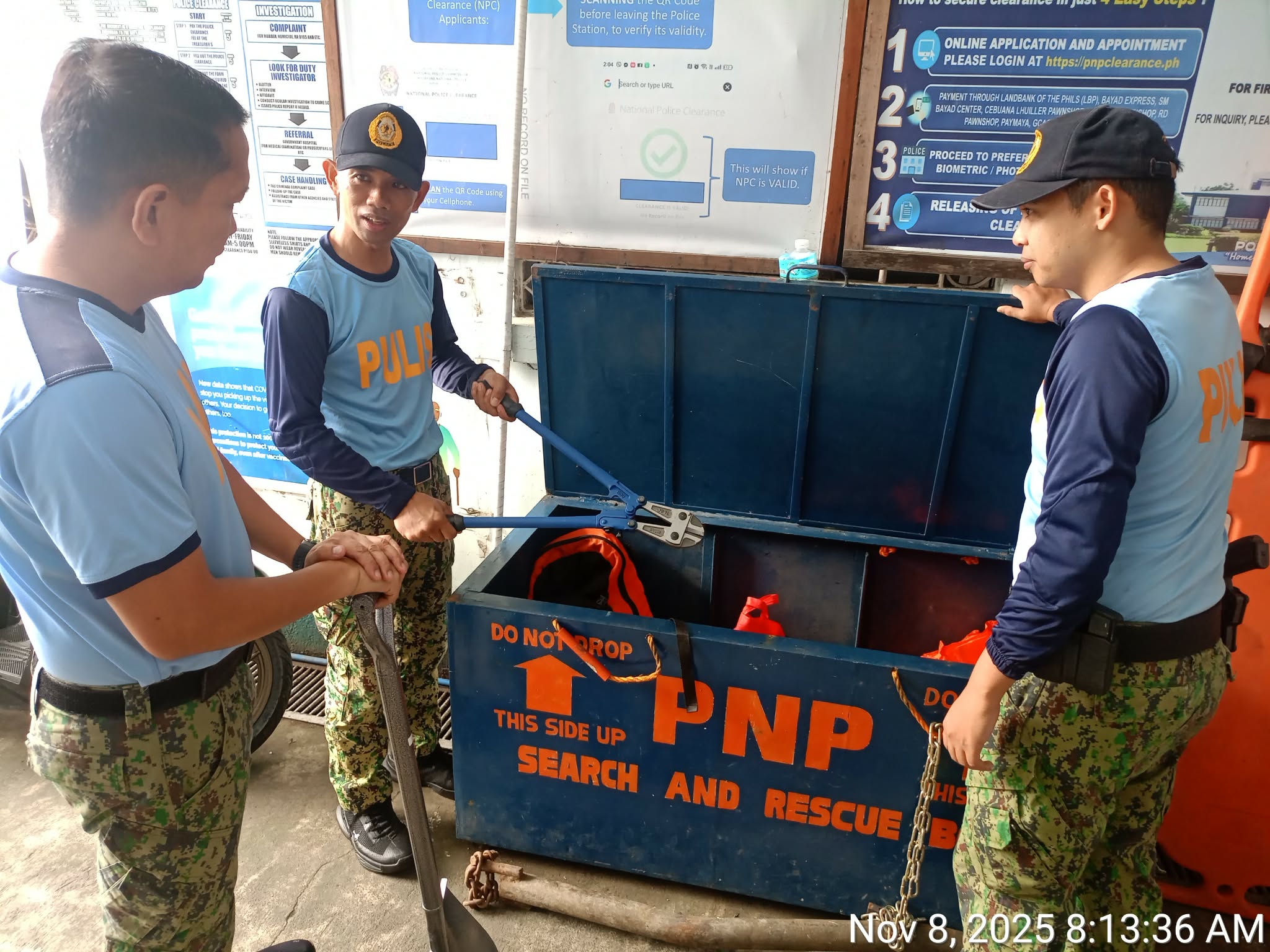 Calauan Mps - INSPECTION OF SEARCH AND RESCUE (SAR)... | Facebook