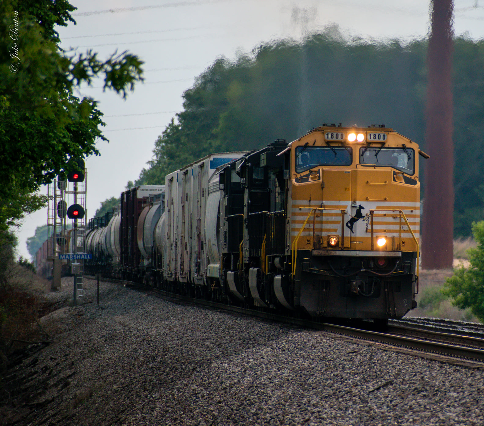 Norfolk Southern SD70ACC 1823 with misaligned lettering