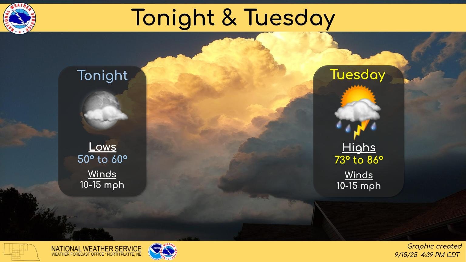 US - Quiet conditions are expected tonight and into Tuesday morning ...