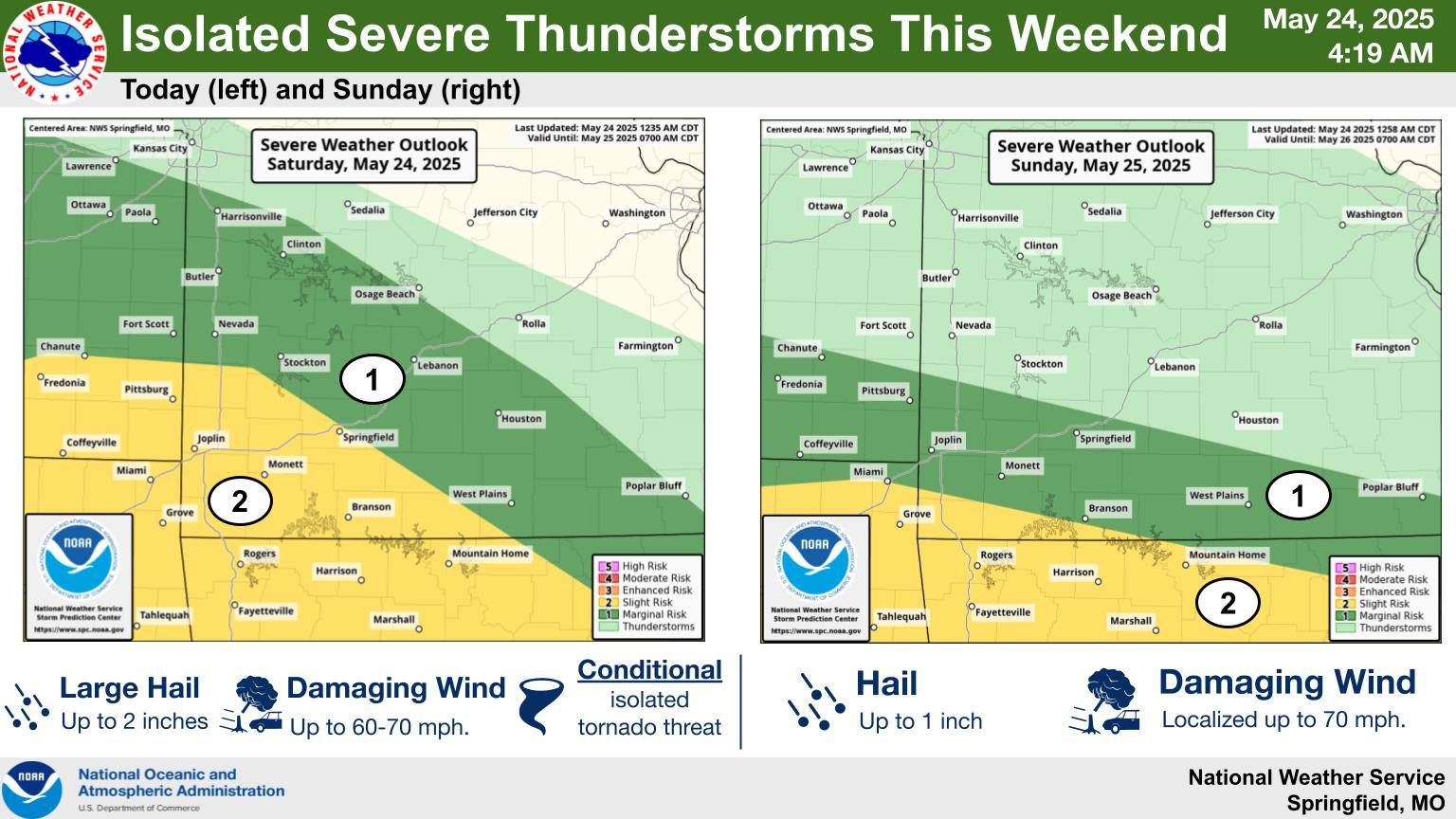 US - Strong to severe thunderstorms will be possible both tonight and ...