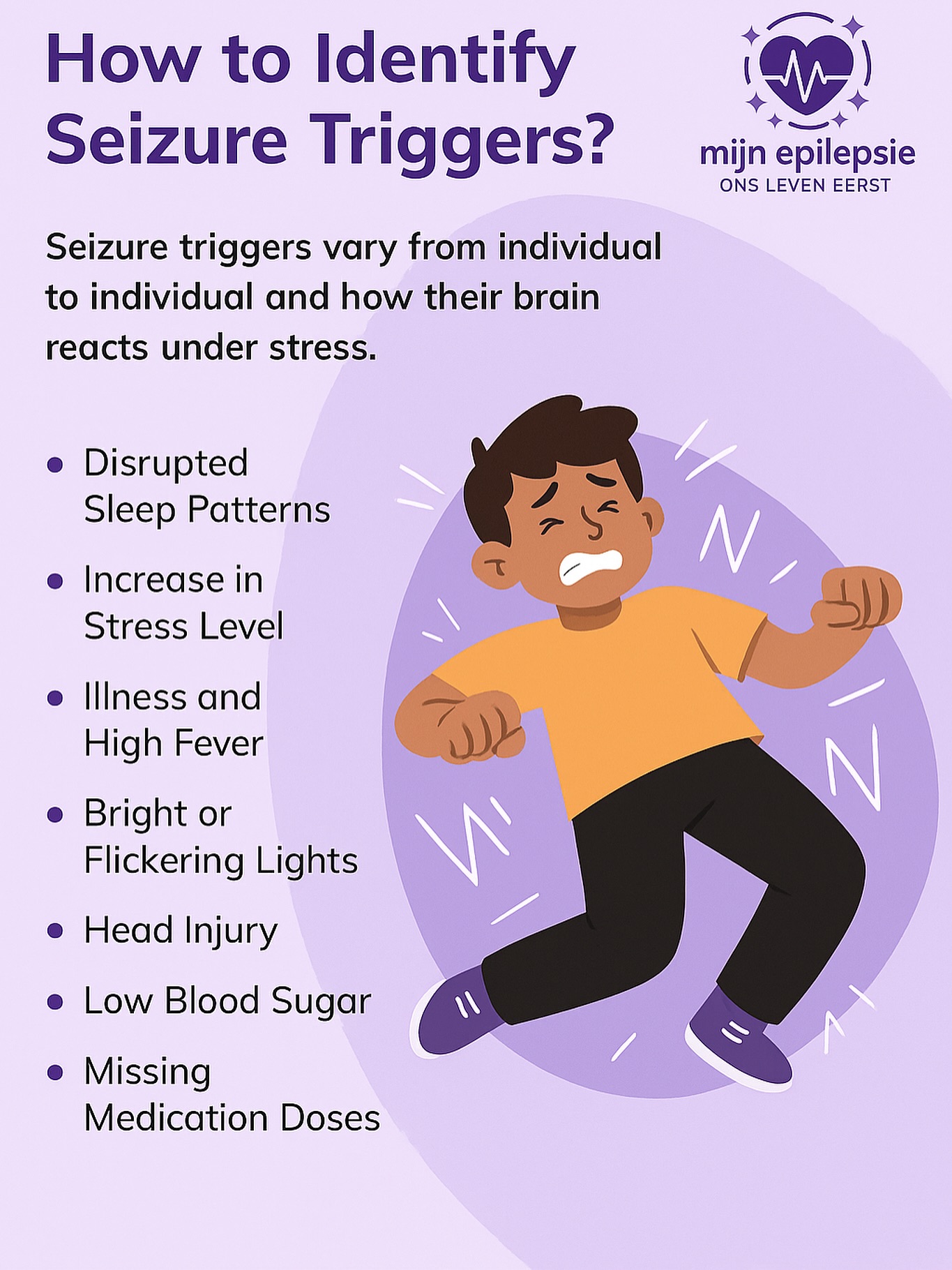 Epilepsie - 💜🧠 Knowing your seizure triggers can change everything ...