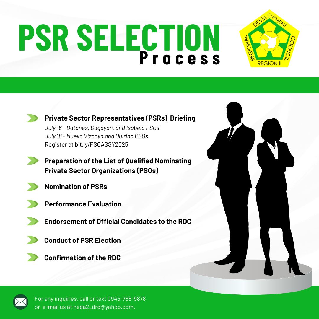 The RDC2-PSR Selection Process aims... - Cagayan Valley RDC | Facebook