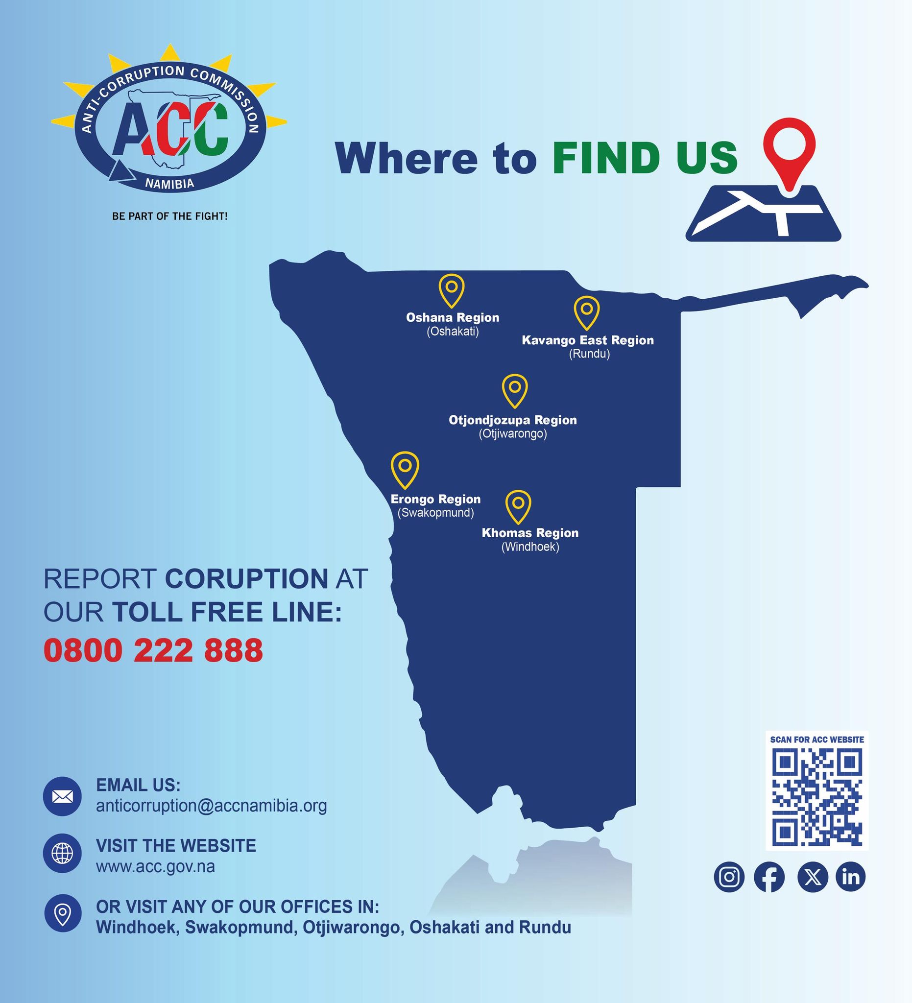 📍 Where... - Anti-Corruption Commission, Republic of Namibia | Facebook