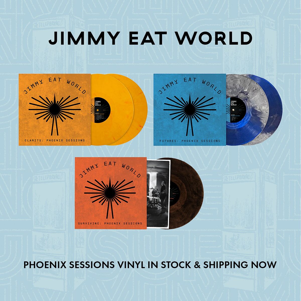 All 3 of the Jimmy Eat World limited release Phoenix Sessions 
