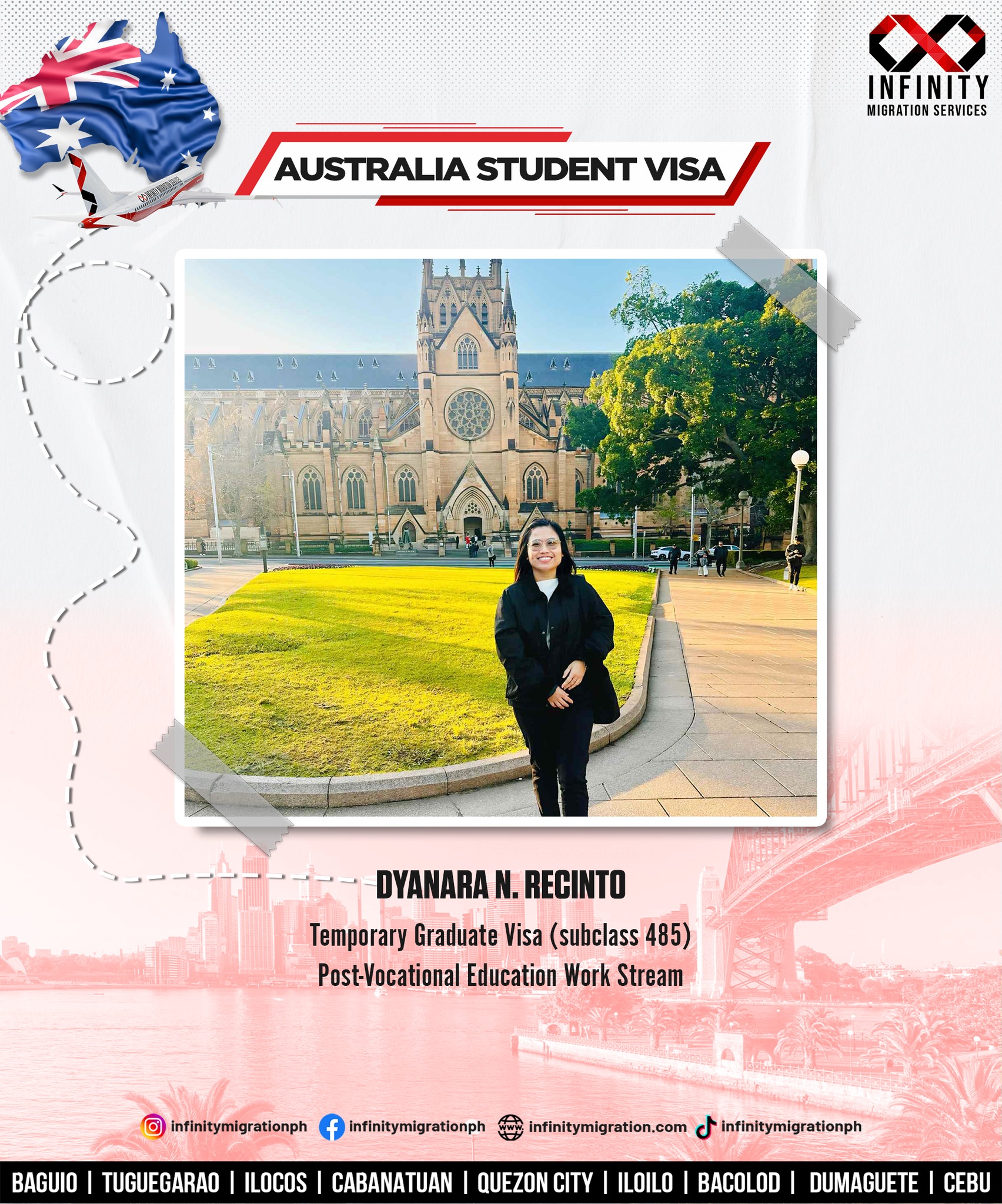 Infinity - FROM STUDENT VISA TO GRADUATE VISA! Hooray! A new journey ...