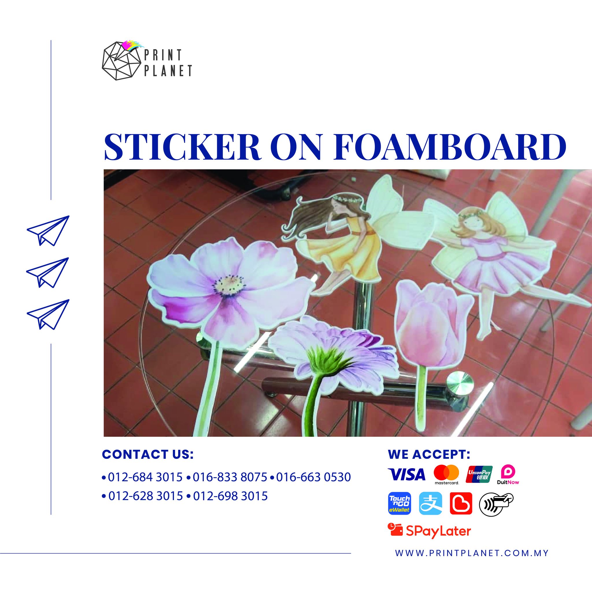 Print - Naik Taraf Visual Bisnes Anda dengan Sticker atas Foamboard ...