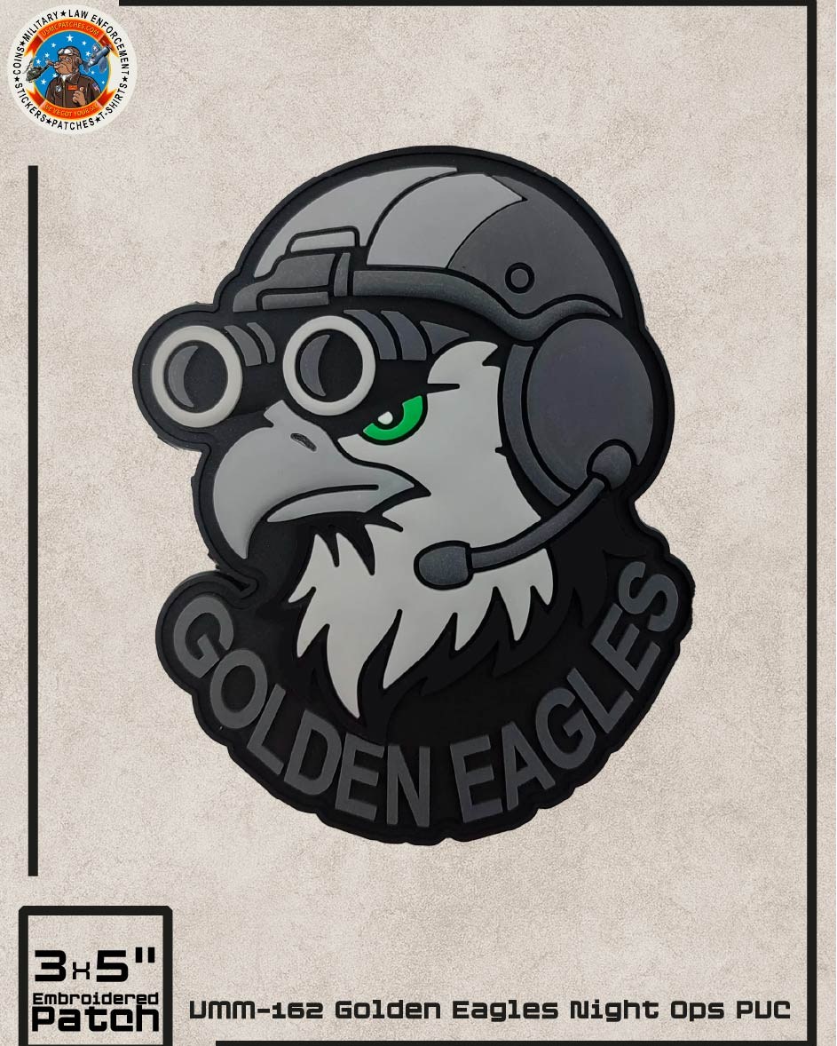 Marine - Official VMM-162 Golden Eagles Night Ops PVC Patches are now ...